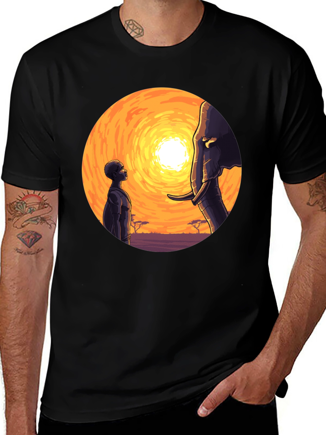 Variant 6 of African Sunset Graphic Tee