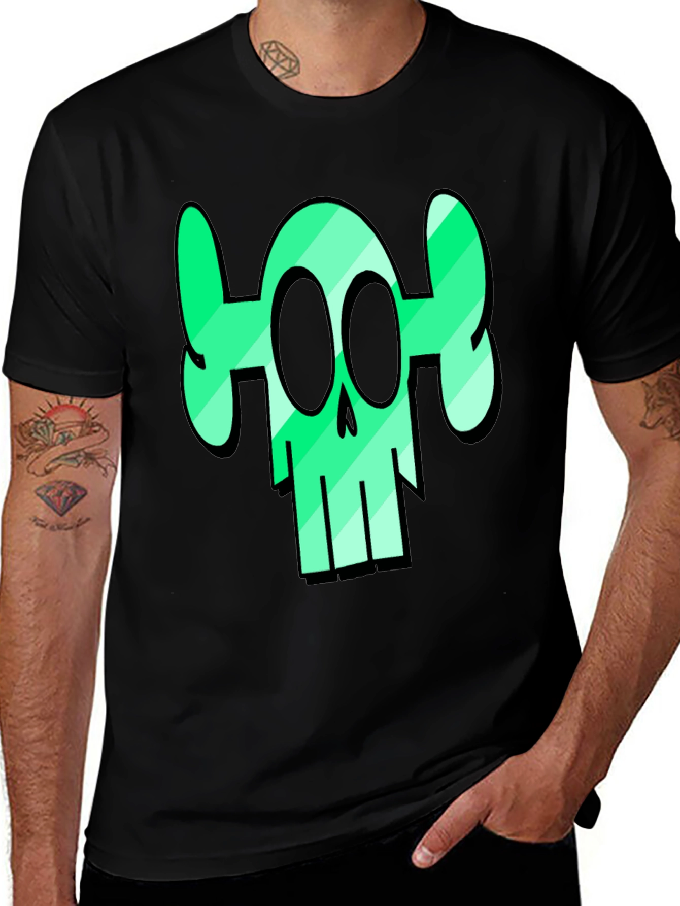 Variant 11 of Skull Graphic Tee - Edgy & Stylish Men's T-Shirt