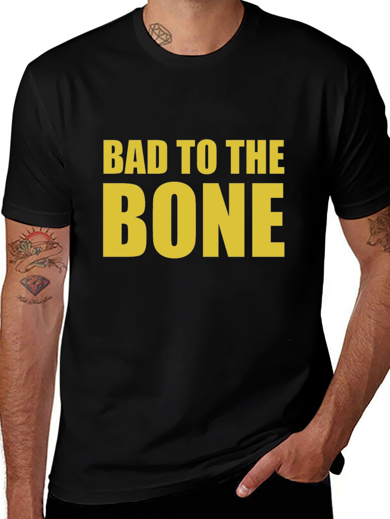 Variant 28 of Bad to the Bone Graphic T-Shirt