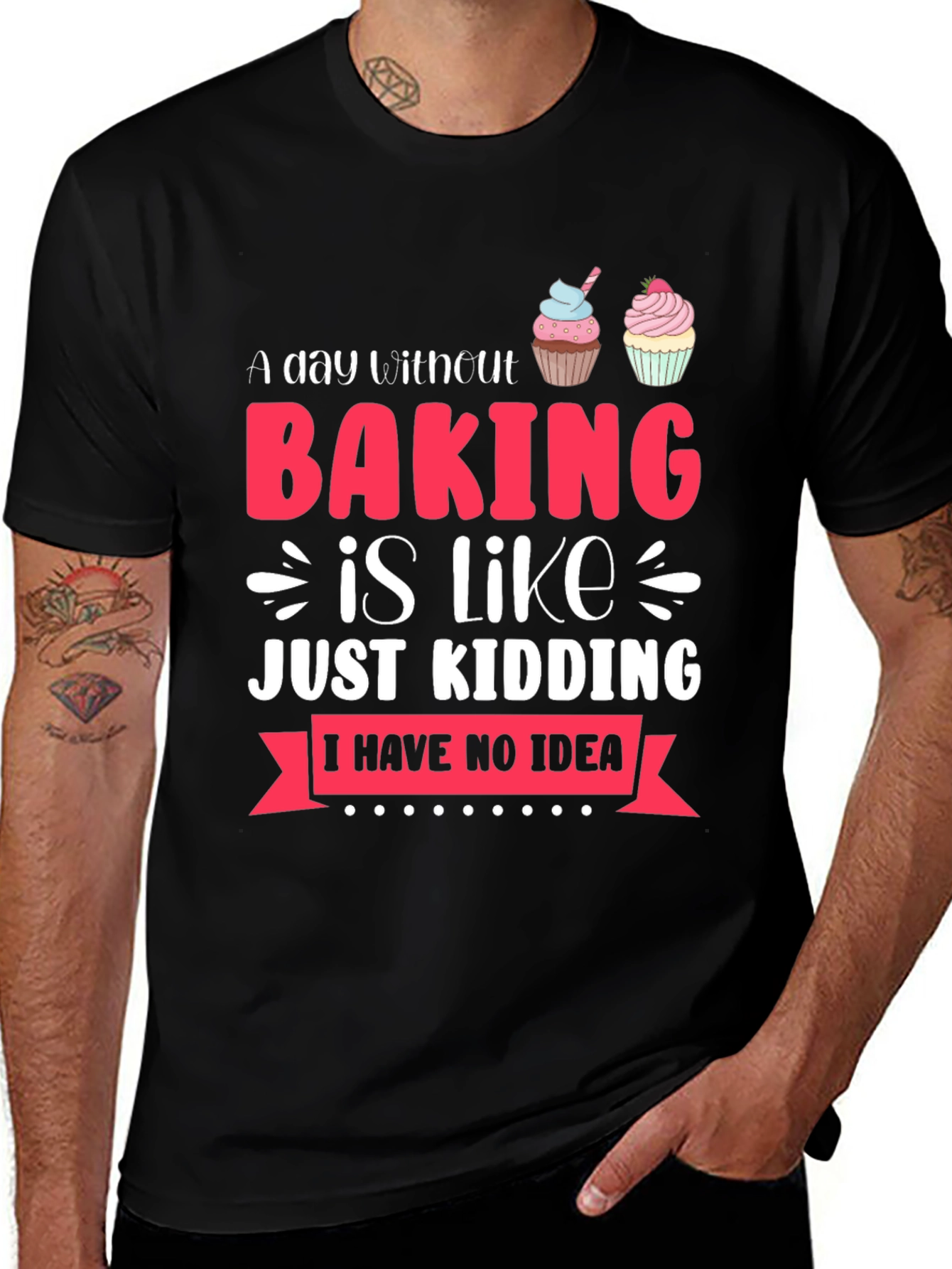 Variant 24 of Baking Humor T-Shirt - 'I Have No Idea' Design