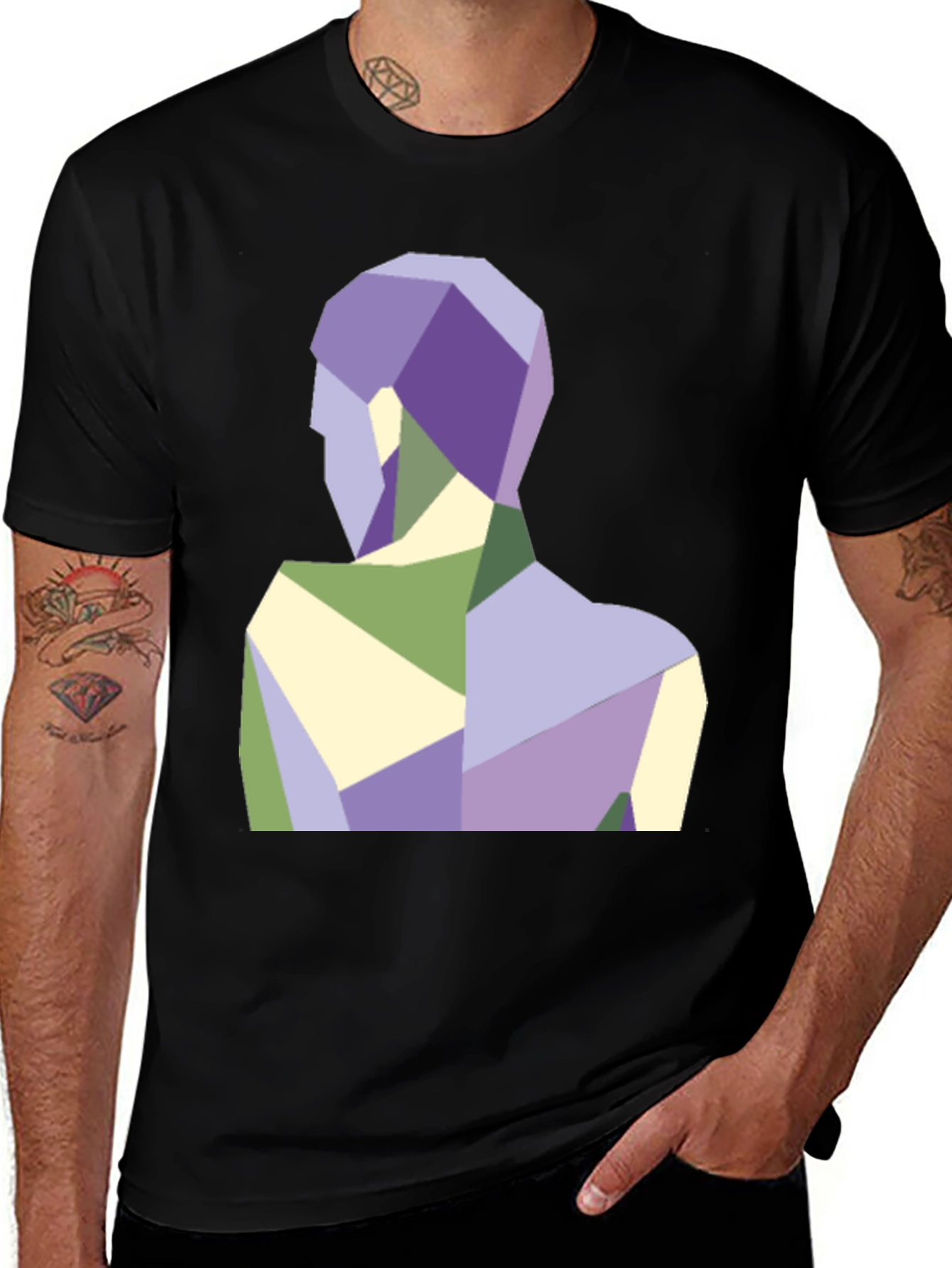 Variant 22 of Geometric Figure Graphic Tee - Modern Art Shirt