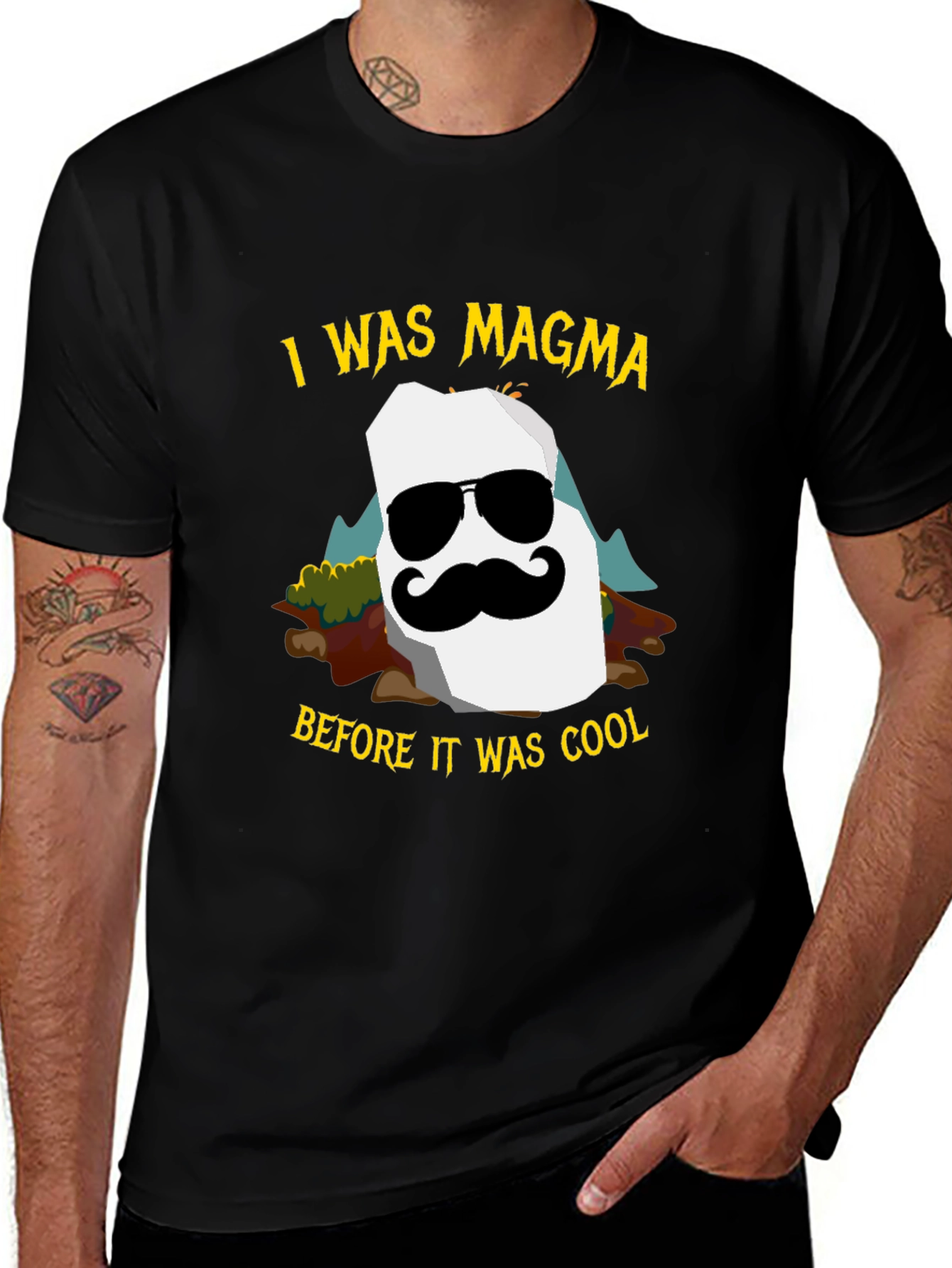 Variant 24 of I Was Magma Cool T-Shirt - Funny Graphic Tee