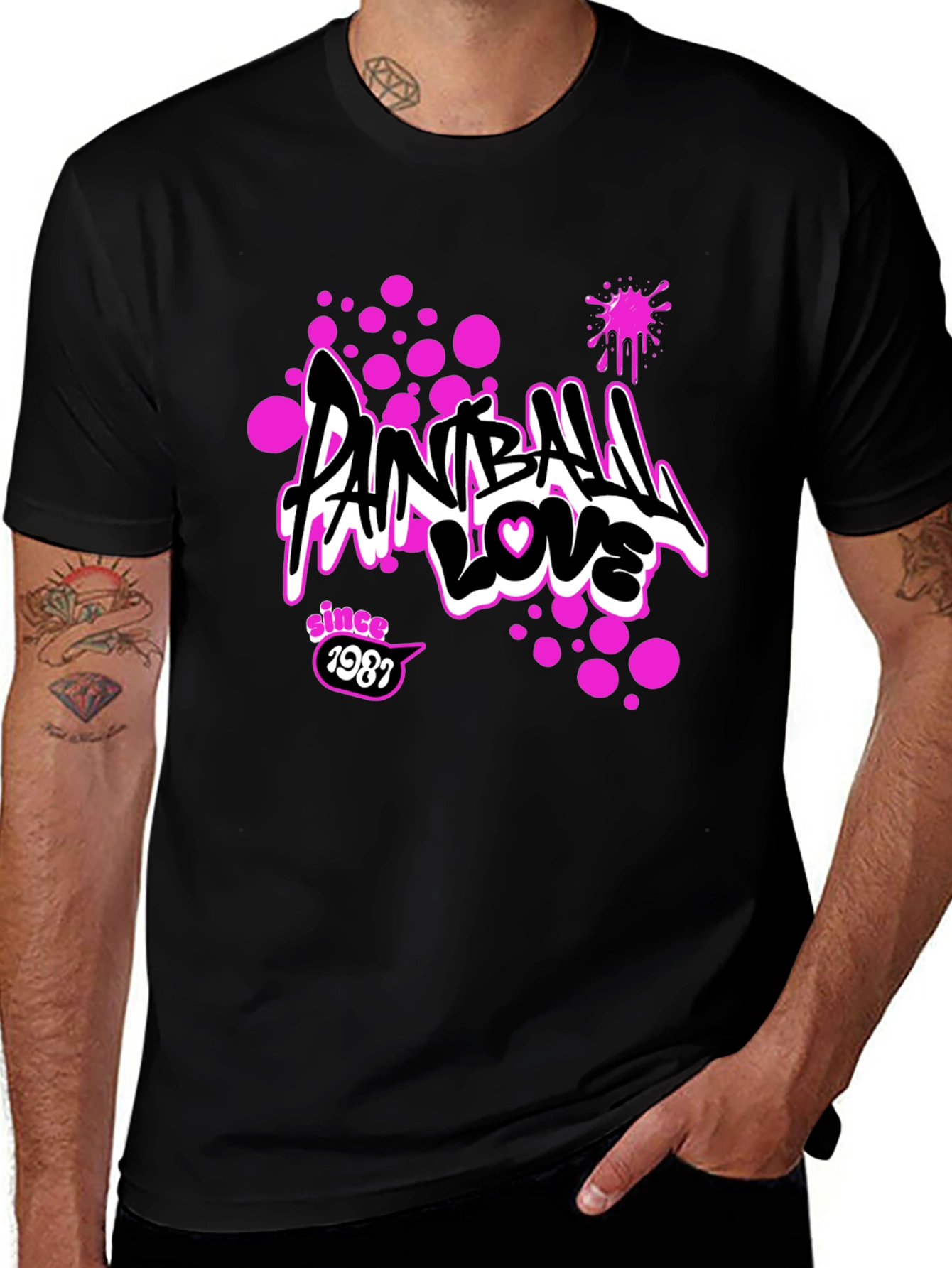 Variant 7 of Paintball Love Tee - Since 1987, Graphic Print T-Shirt