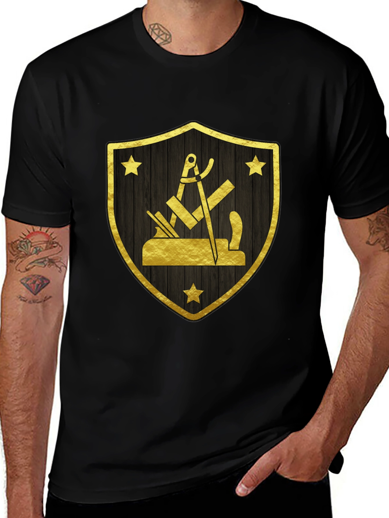 Carpenter's Guild Shield Black T-Shirt