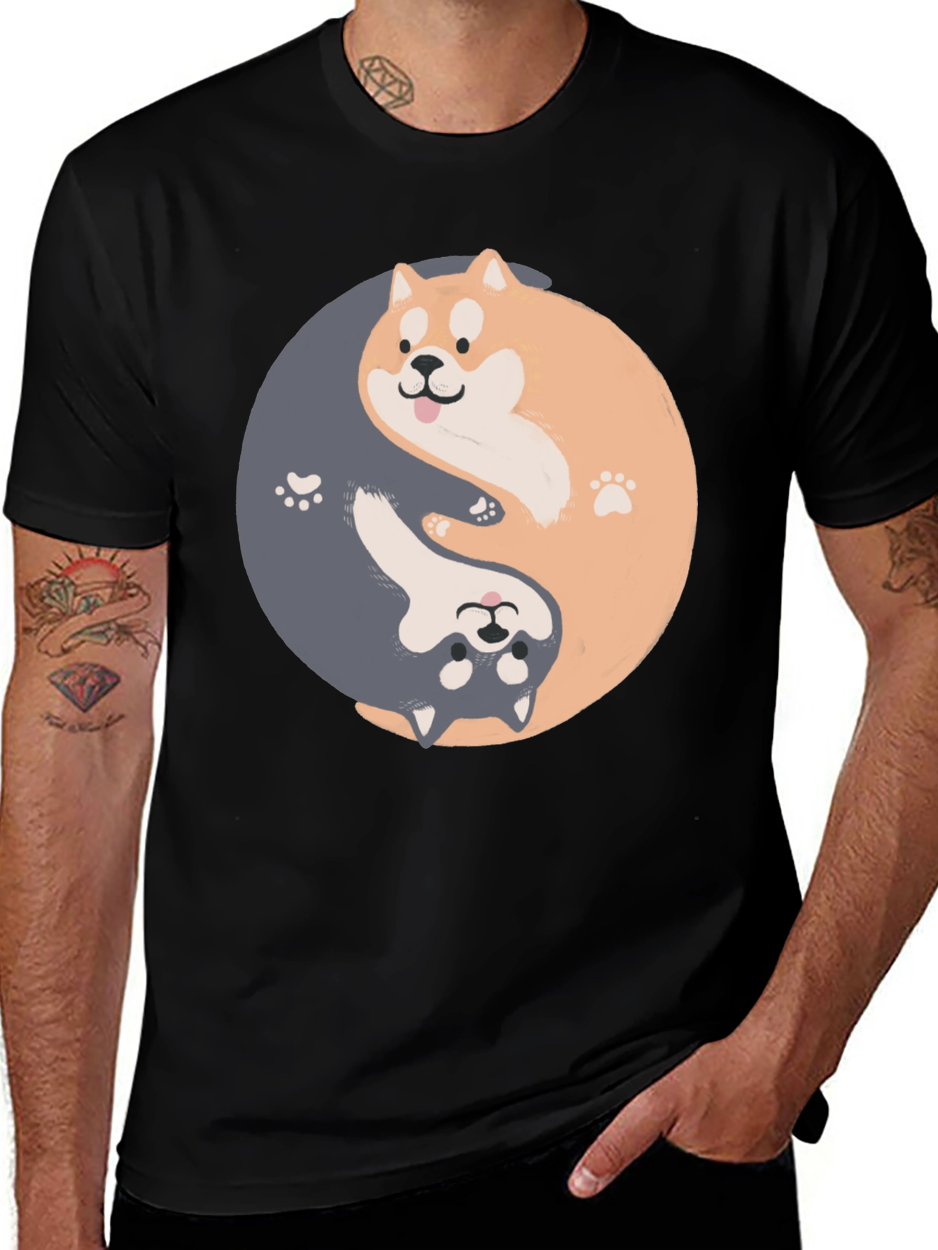 Variant 24 of Yin Yang Shiba Inu T-Shirt