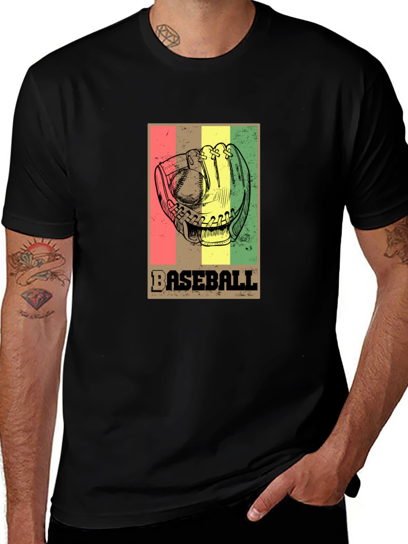 Variant 3 of Vintage Baseball Glove Graphic T-Shirt