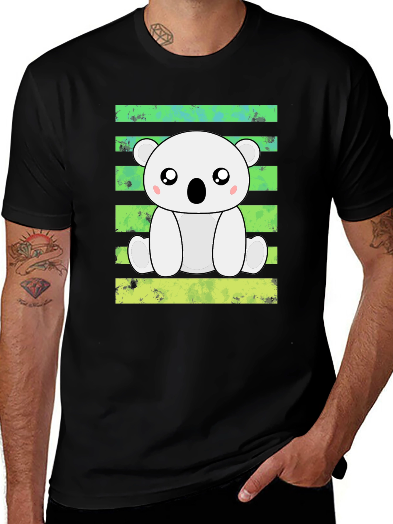 Variant 27 of Cute Bear Graphic Tee - Soft Cotton Blend