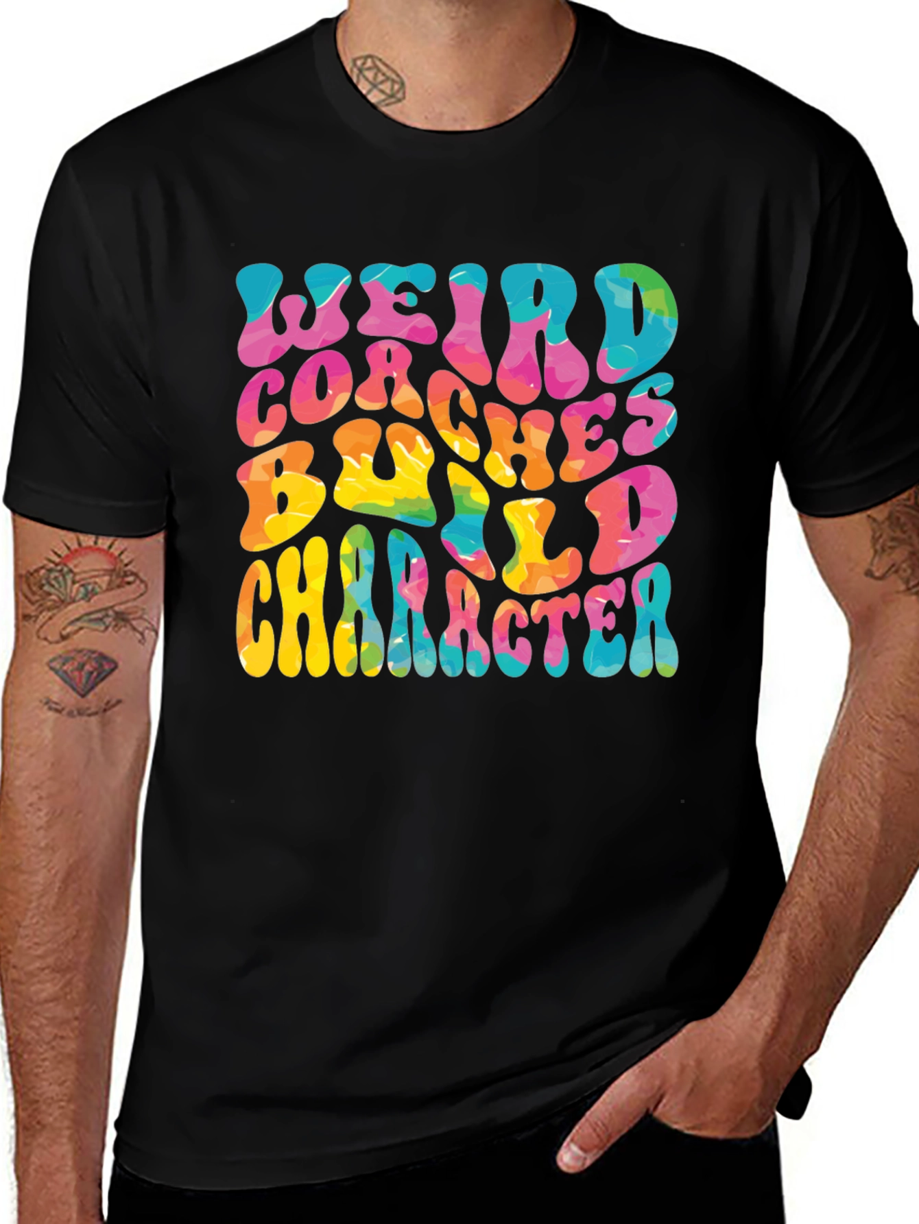 Variant 22 of Weird Coaches Build Character Graphic Tee
