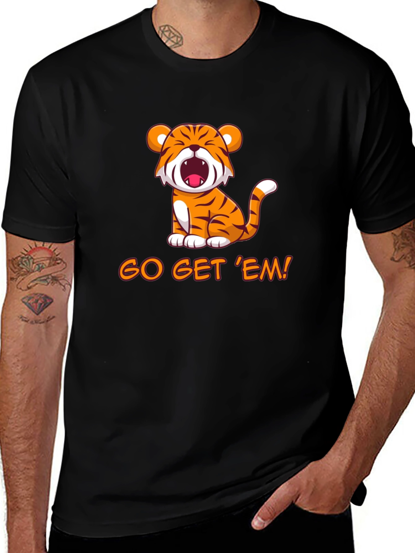 Variant 28 of Go Get 'Em! Tiger Graphic Tee