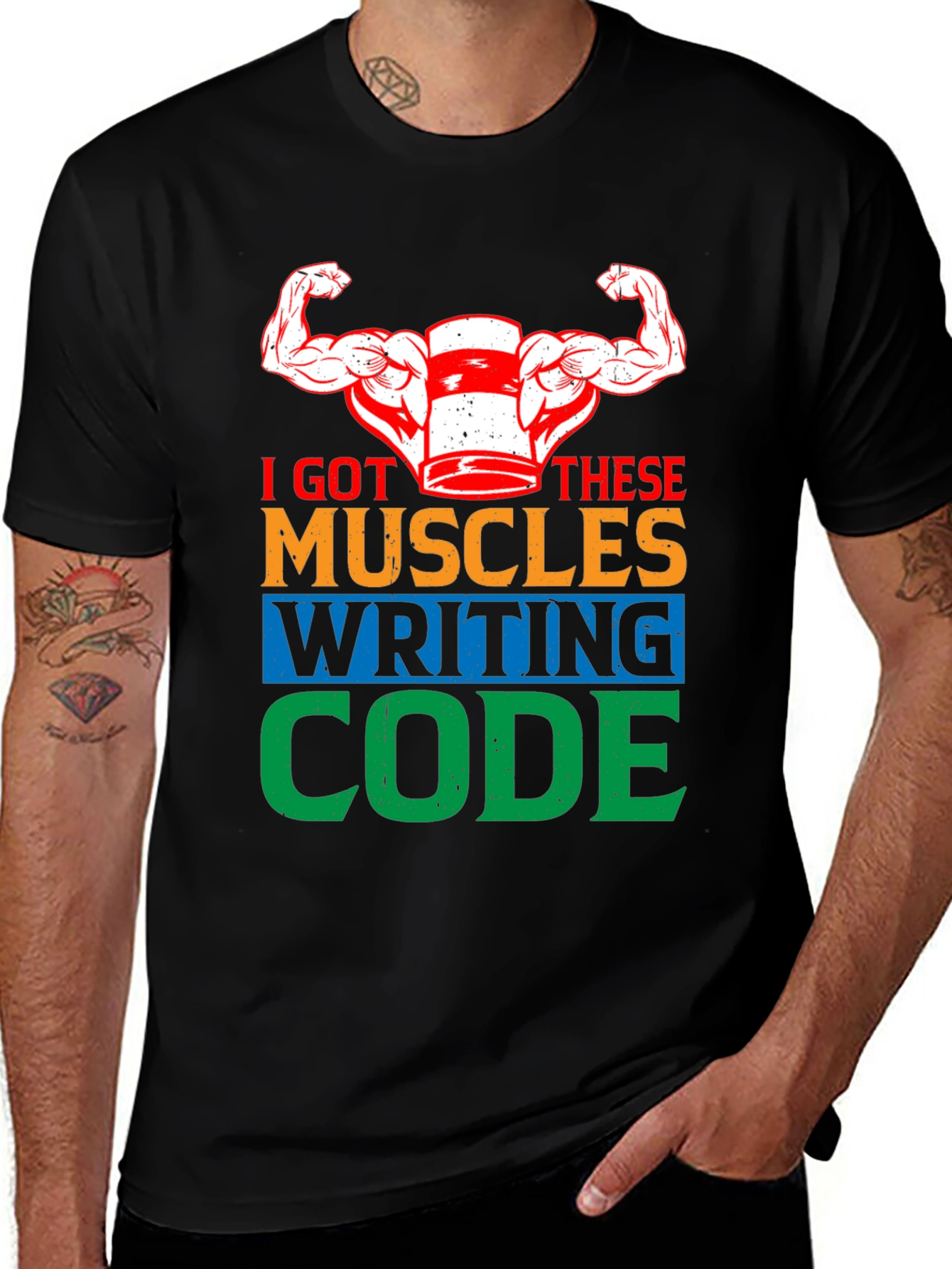 I Got These Muscles Writing Code T-Shirt