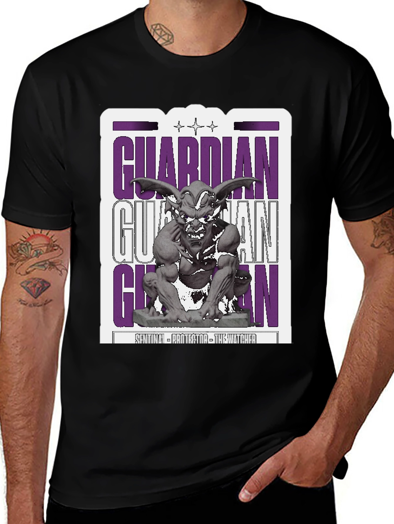 Guardian Gargoyle Graphic T-Shirt