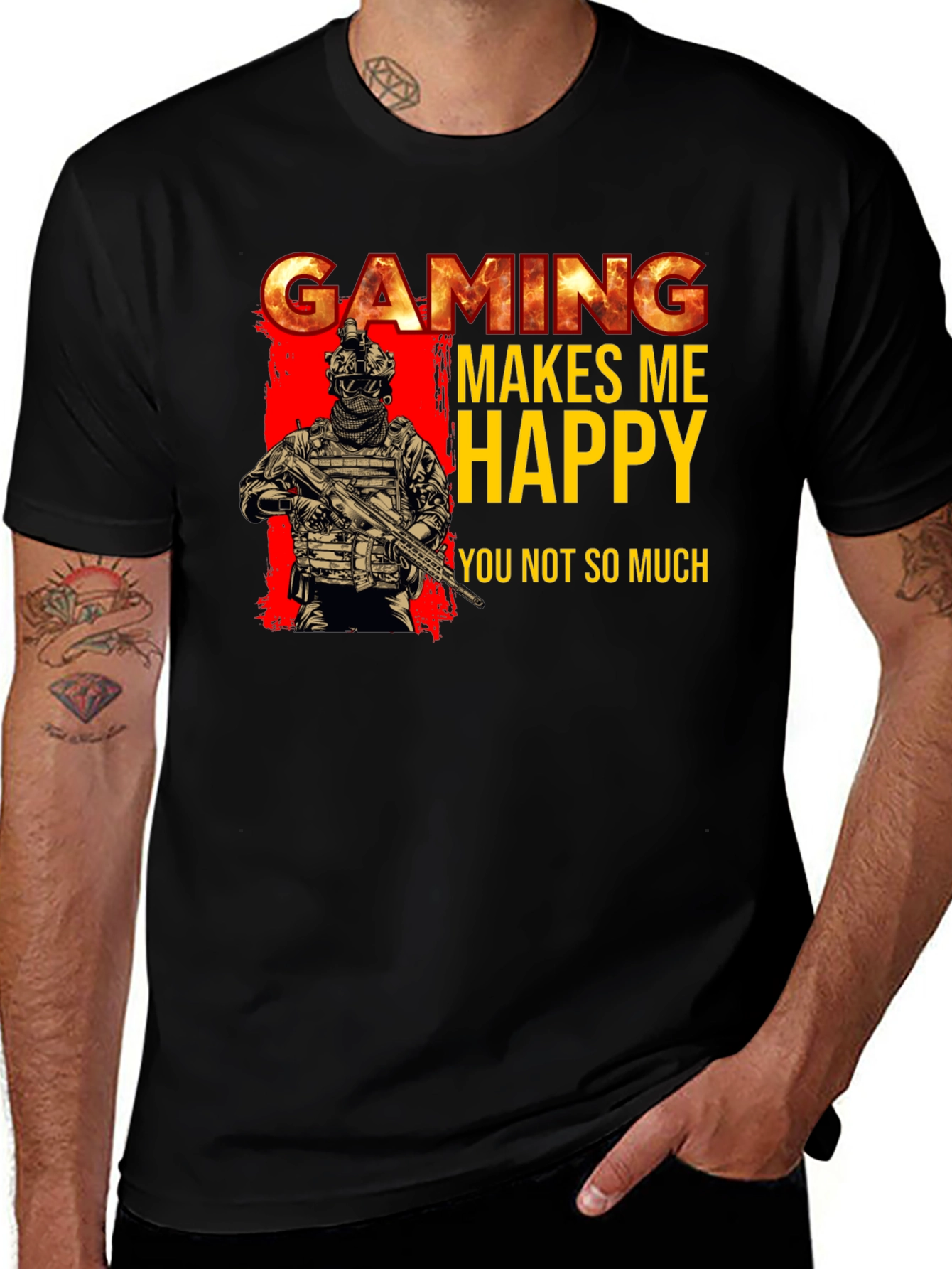 Variant 3 of Gaming Makes Me Happy T-Shirt