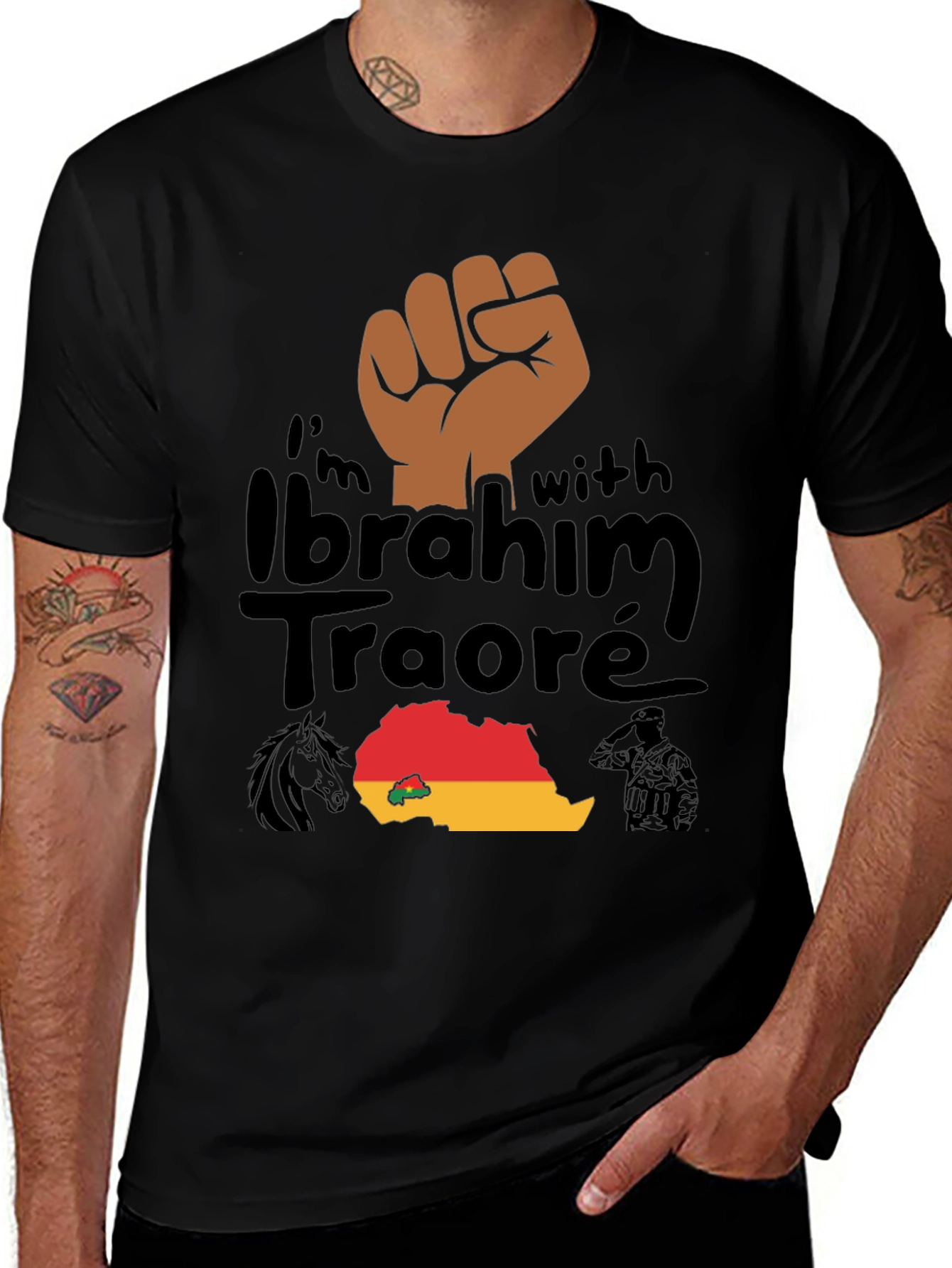 I'm With Ibrahim Traoré Graphic Tee