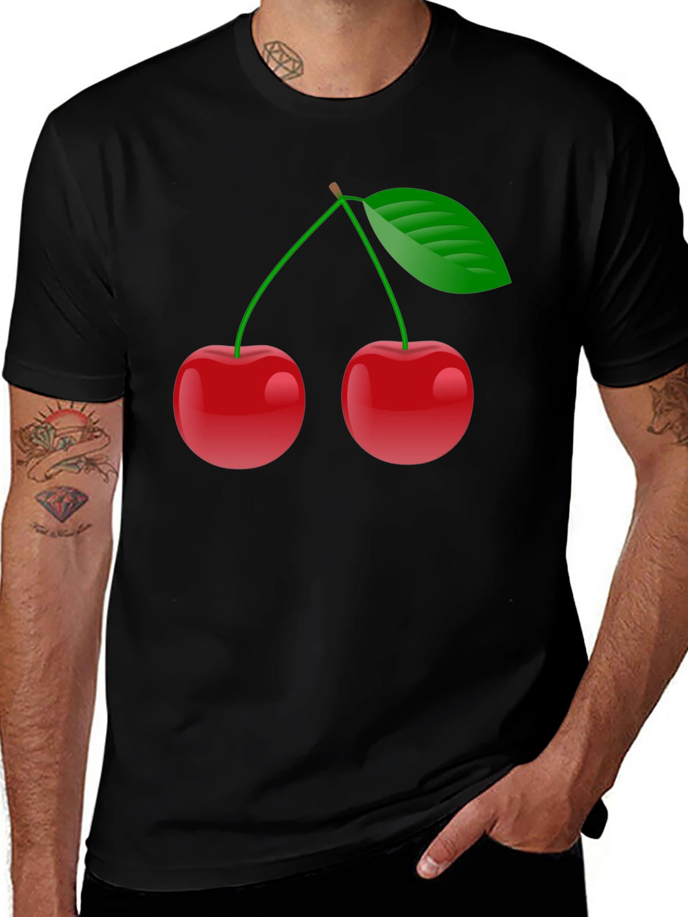 Variant 16 of Cherry Graphic Tee - Fresh Style