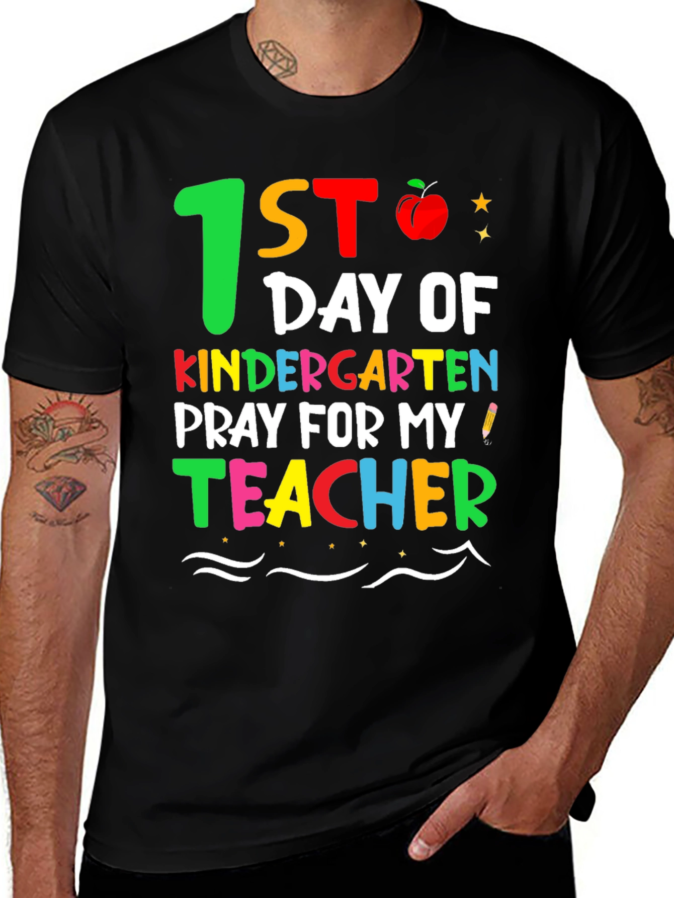 Variant 27 of 1st Day of Kindergarten Teacher Shirt