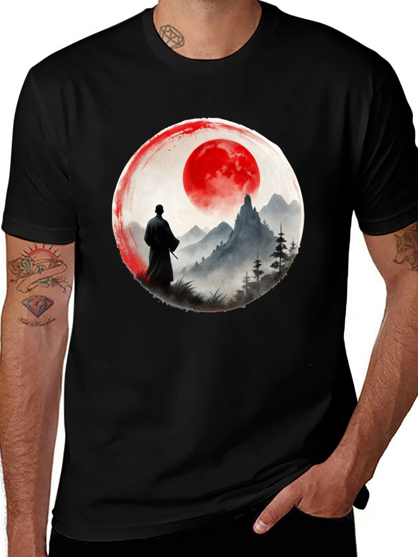 Variant 10 of Samurai Sunset T-Shirt