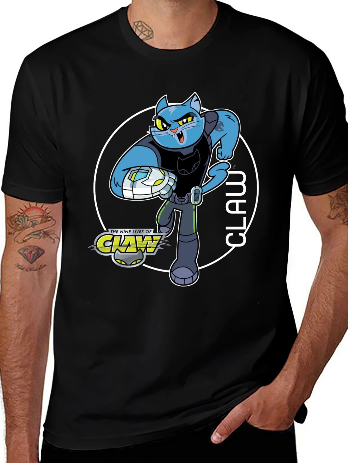 Variant 12 of Nine Lives of Claw Black T-Shirt 