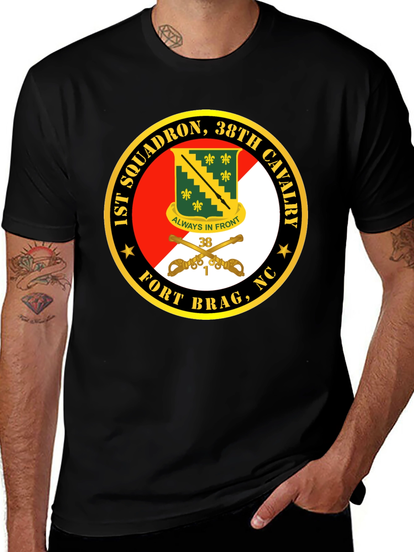 1st Squadron, 38th Cavalry T-Shirt - Fort Bragg, NC