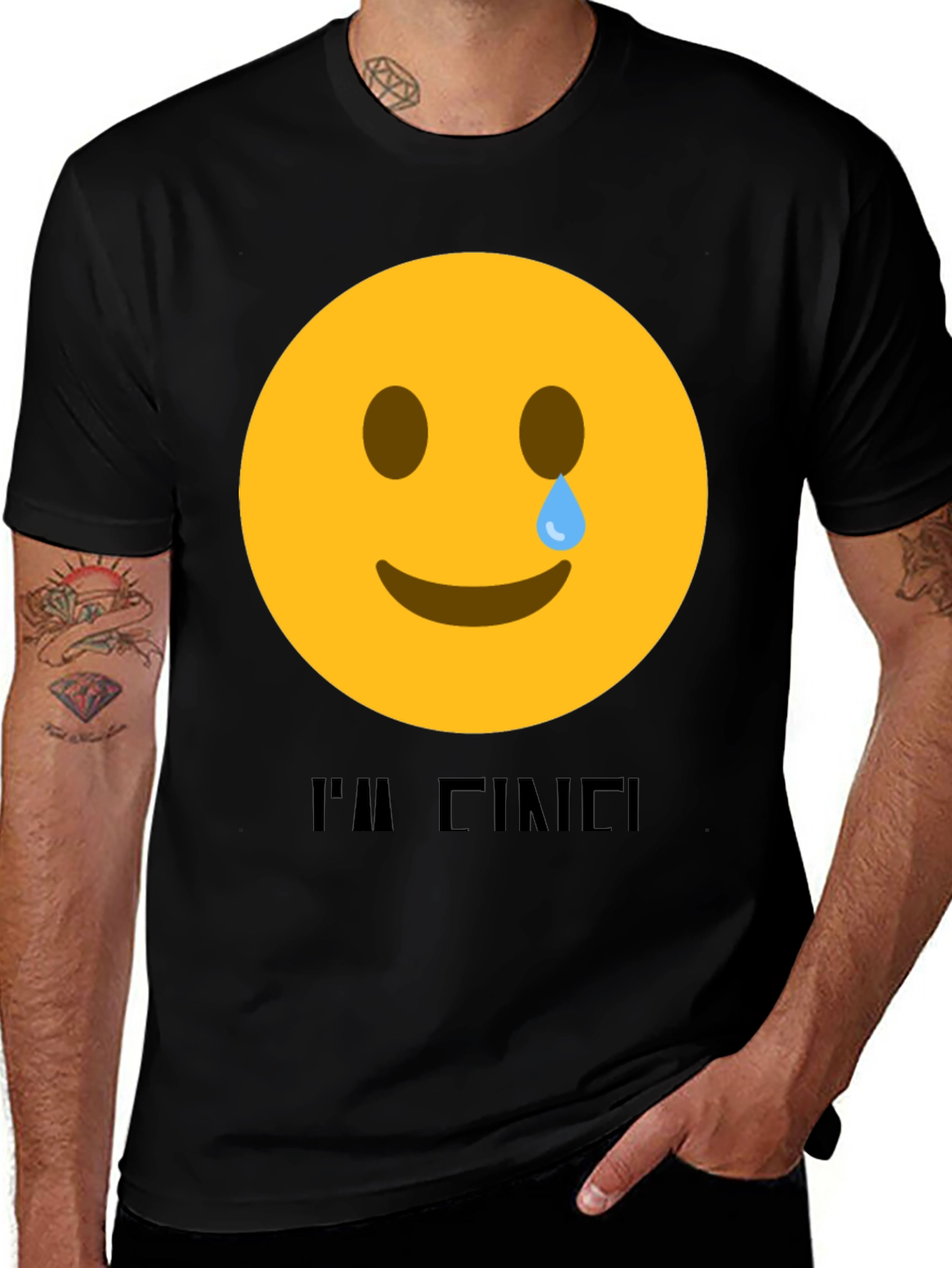 Variant 6 of I'm Fine Emoji T-Shirt - Unisex Comfort