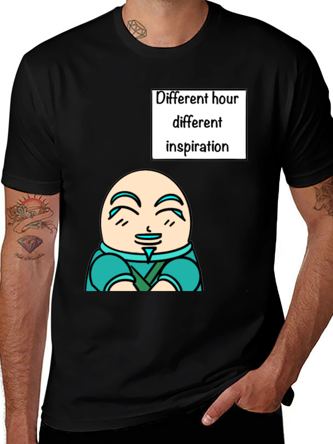 Variant 6 of Unique Graphic T-Shirt - Different Hour Inspiration