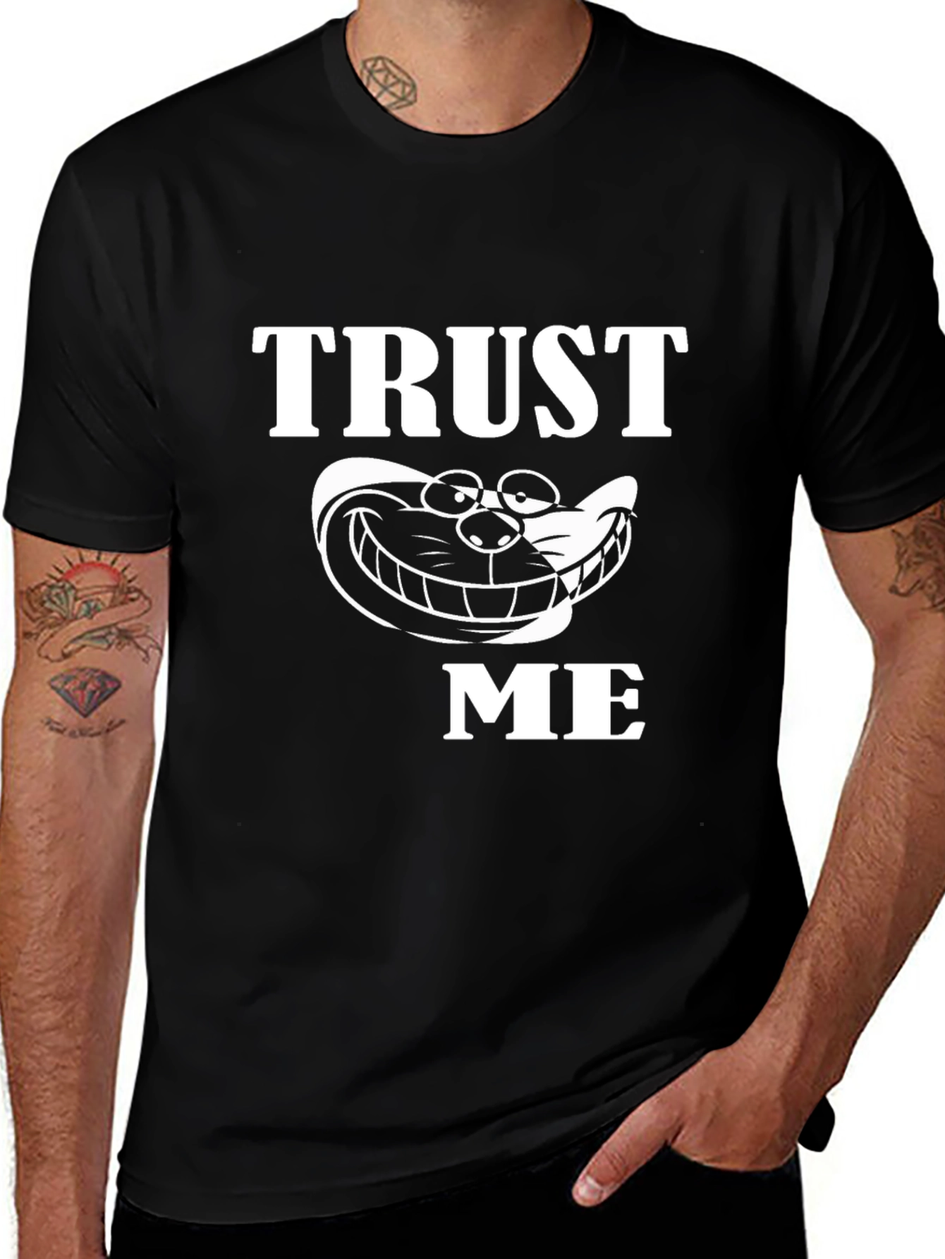 Variant 24 of Trust Me Cheshire Cat Graphic T-Shirt