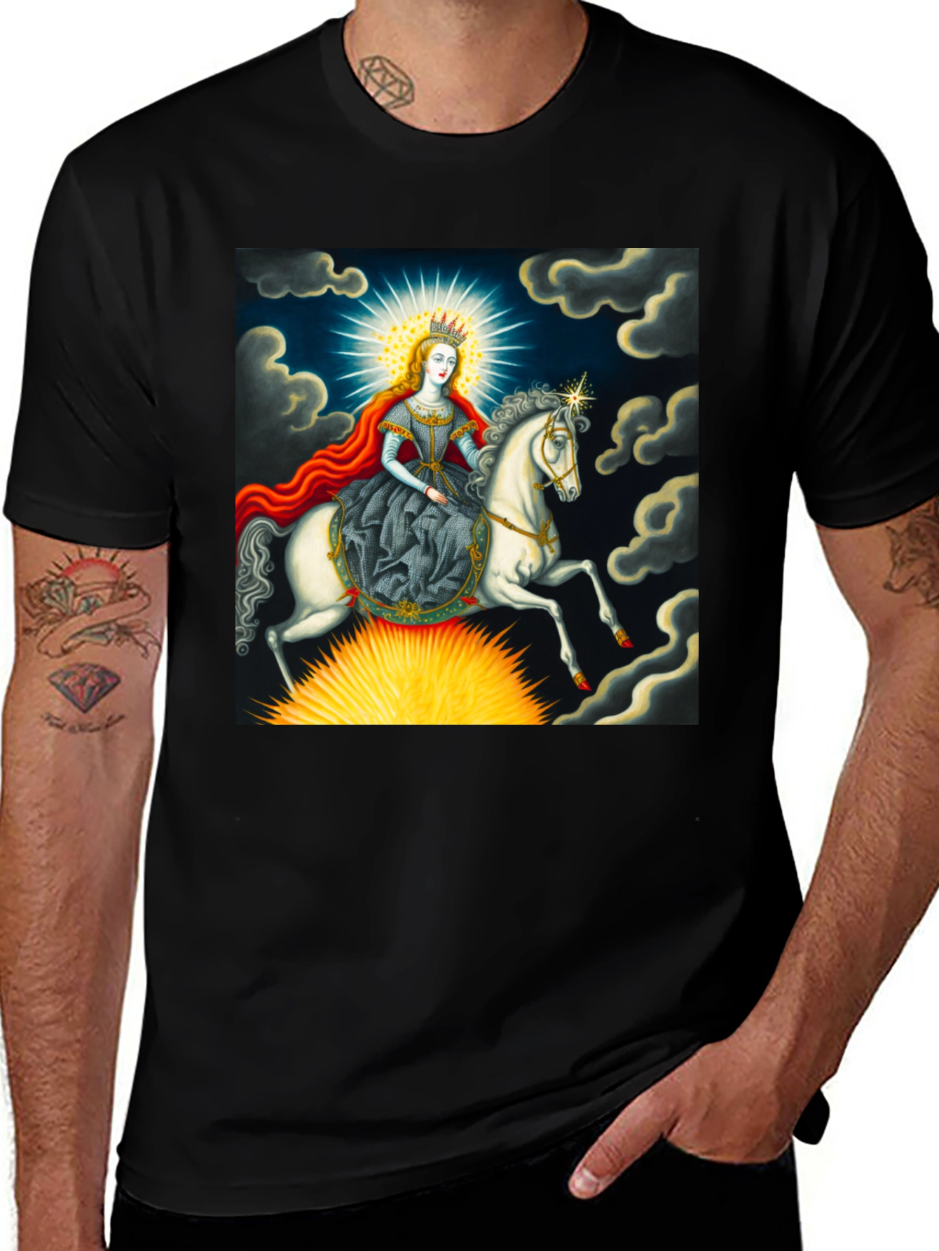 Variant 25 of Queen on Horseback Graphic Tee