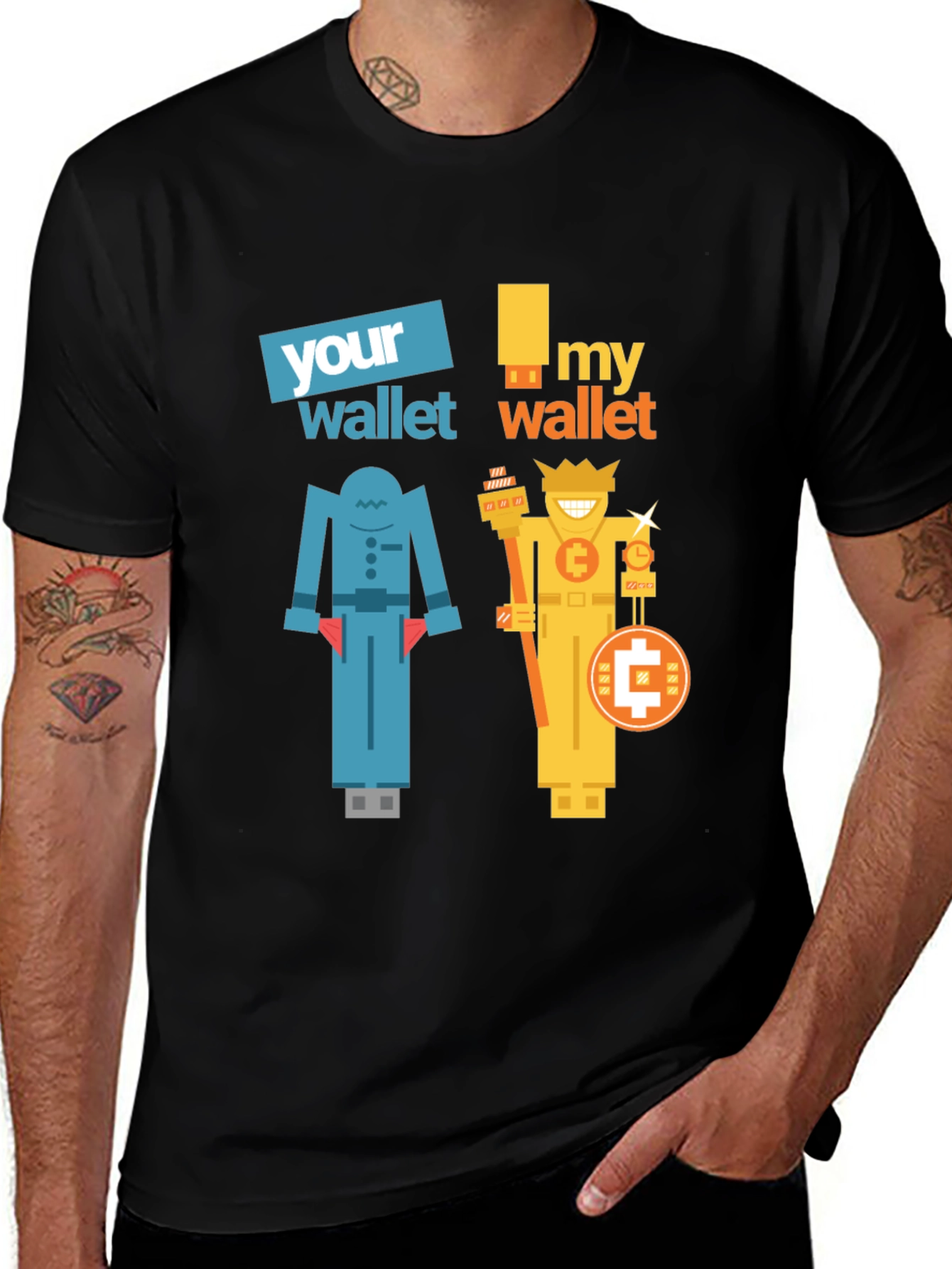 Variant 26 of Crypto Humor T-Shirt - Wallet Graphic Tee