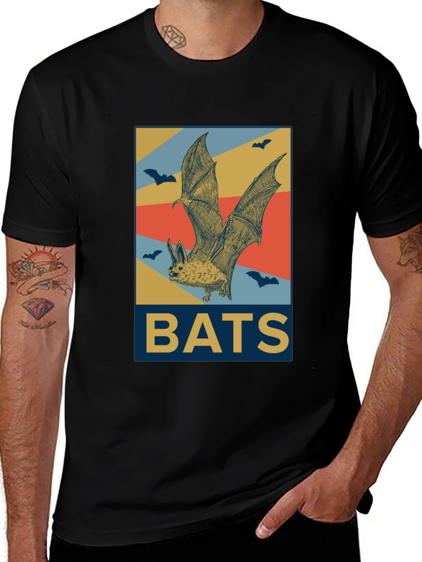 Variant 13 of Retro Bat T-Shirt - Vintage Halloween Tee