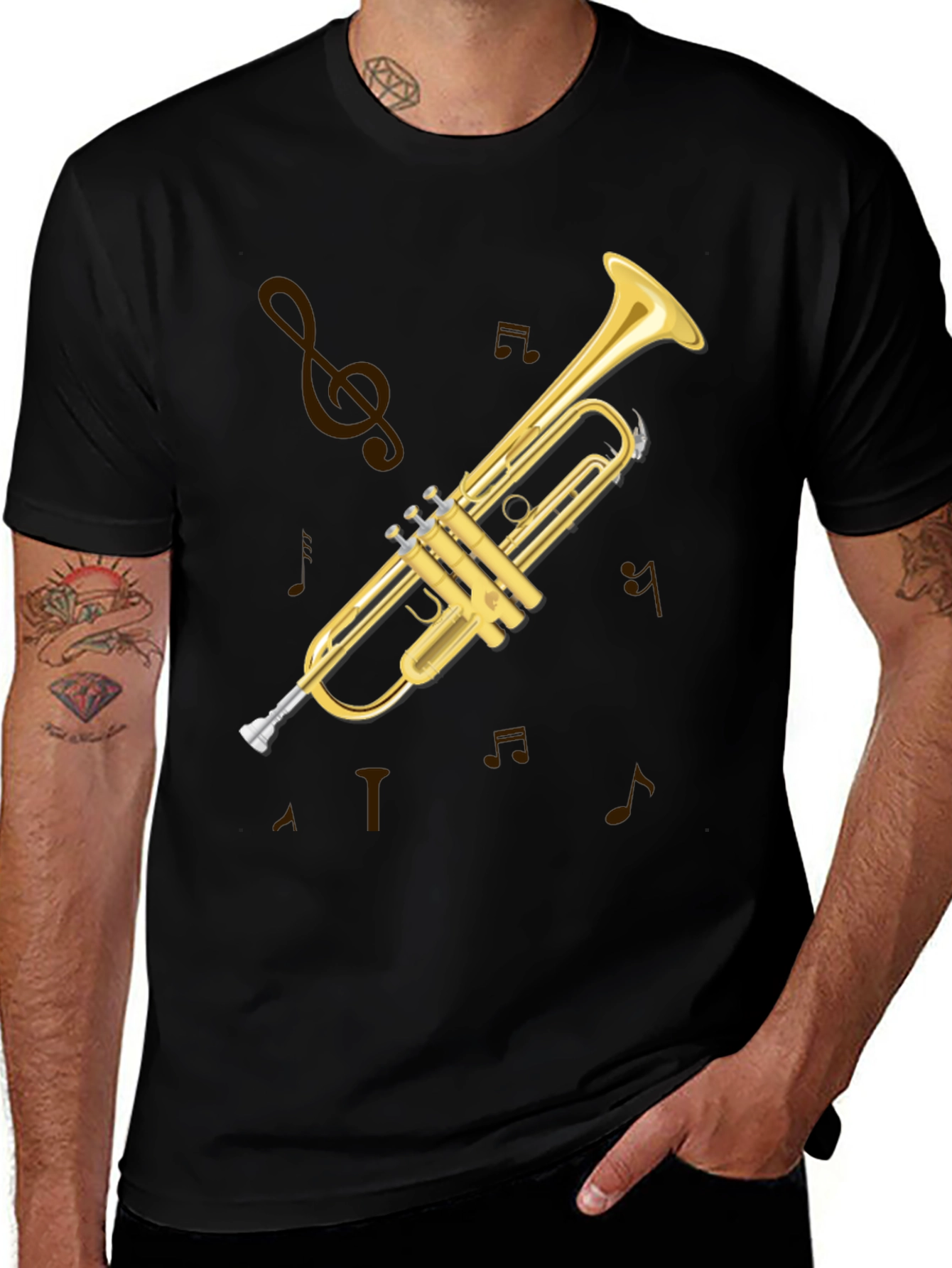 Variant 25 of Trumpet Graphic Tee - Musical Instrument T-Shirt