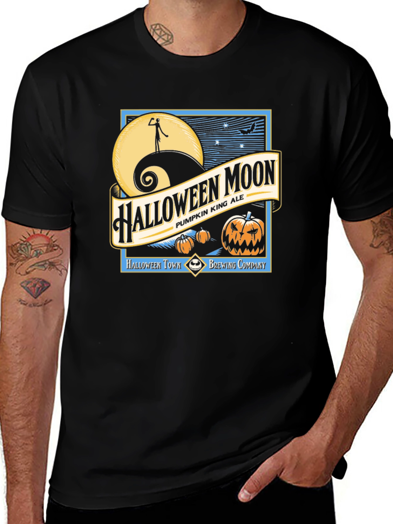 Halloween Moon T-Shirt - Pumpkin King Ale Tee
