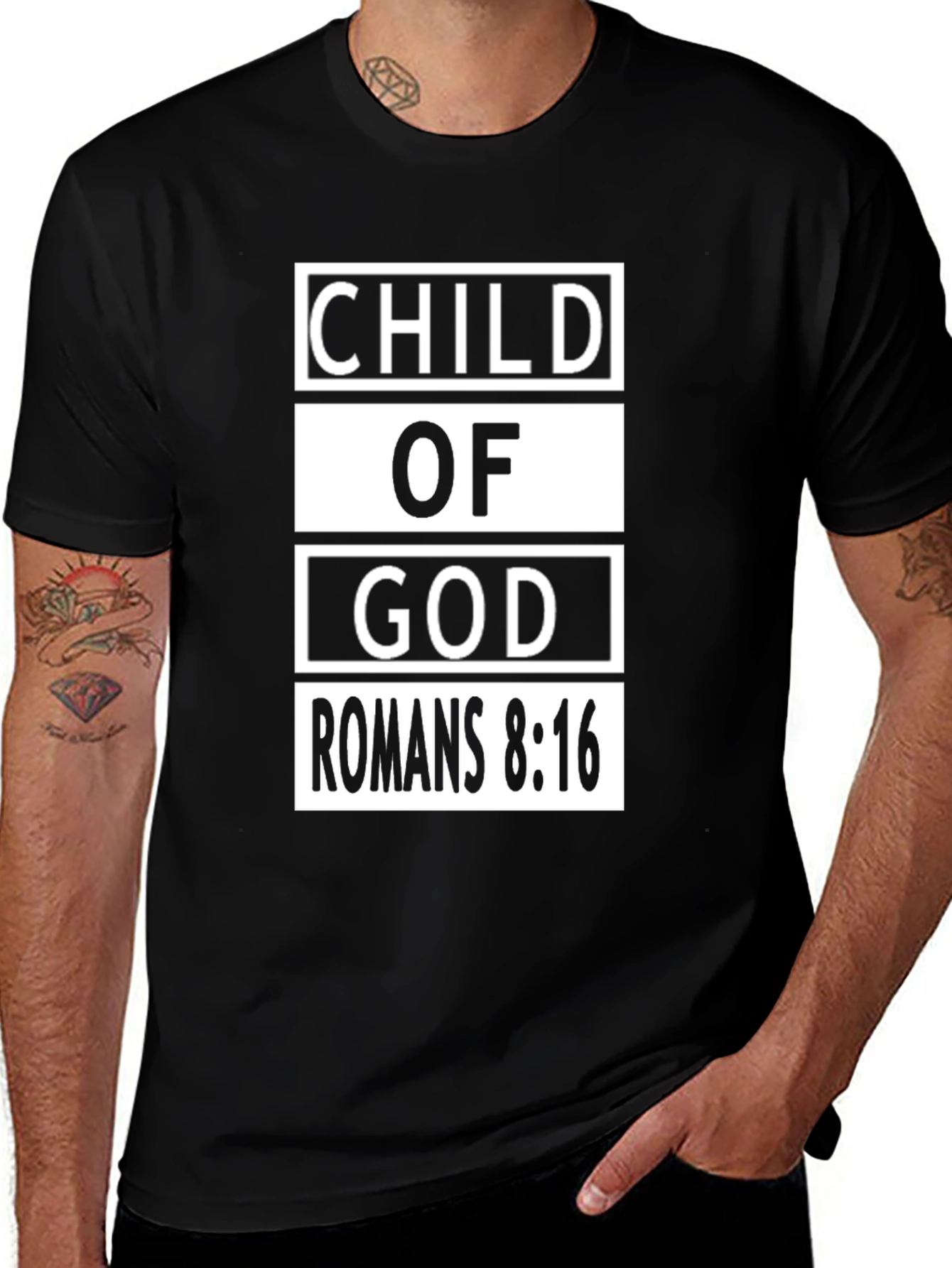 Variant 27 of Child of God Romans 8:16 T-Shirt
