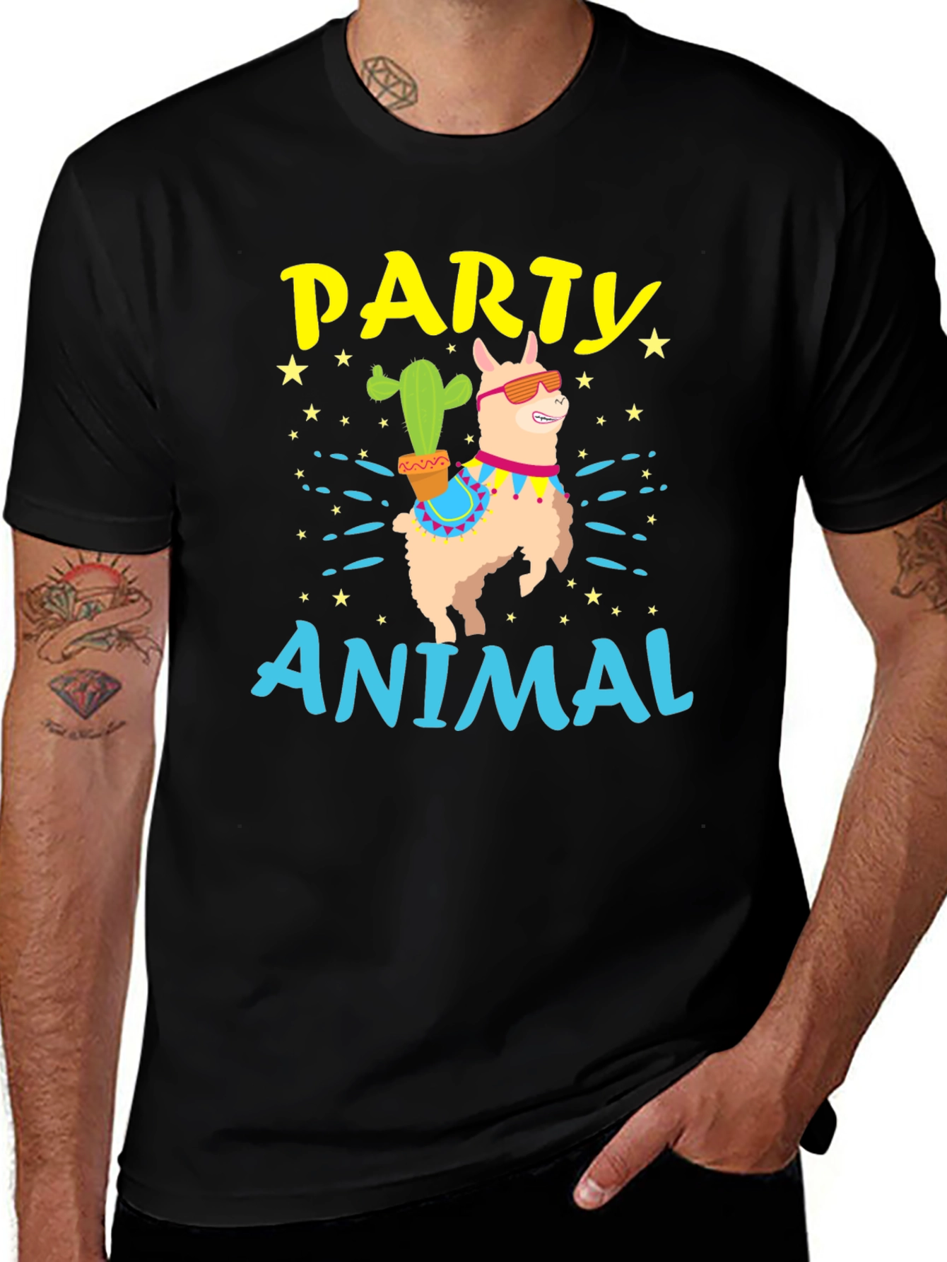Variant 21 of Party Animal Llama T-Shirt