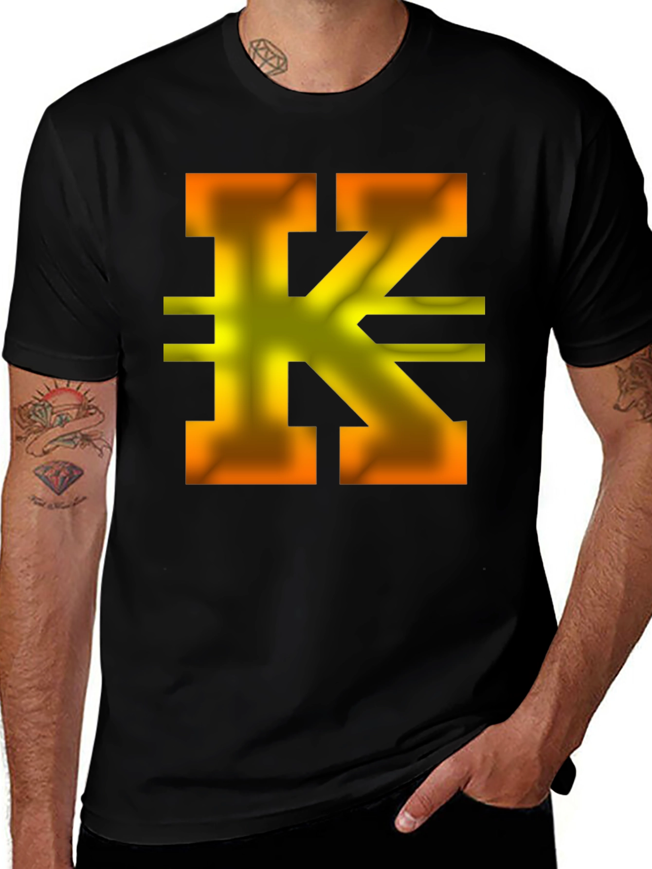 Letter K Graphic T-Shirt - Stylish and Unique