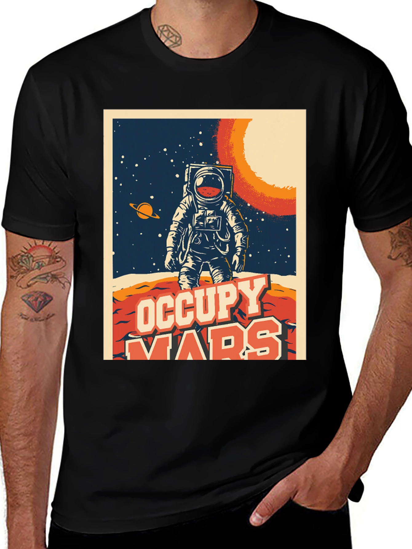 Variant 13 of Occupy Mars Graphic T-Shirt - Space Explorer Tee