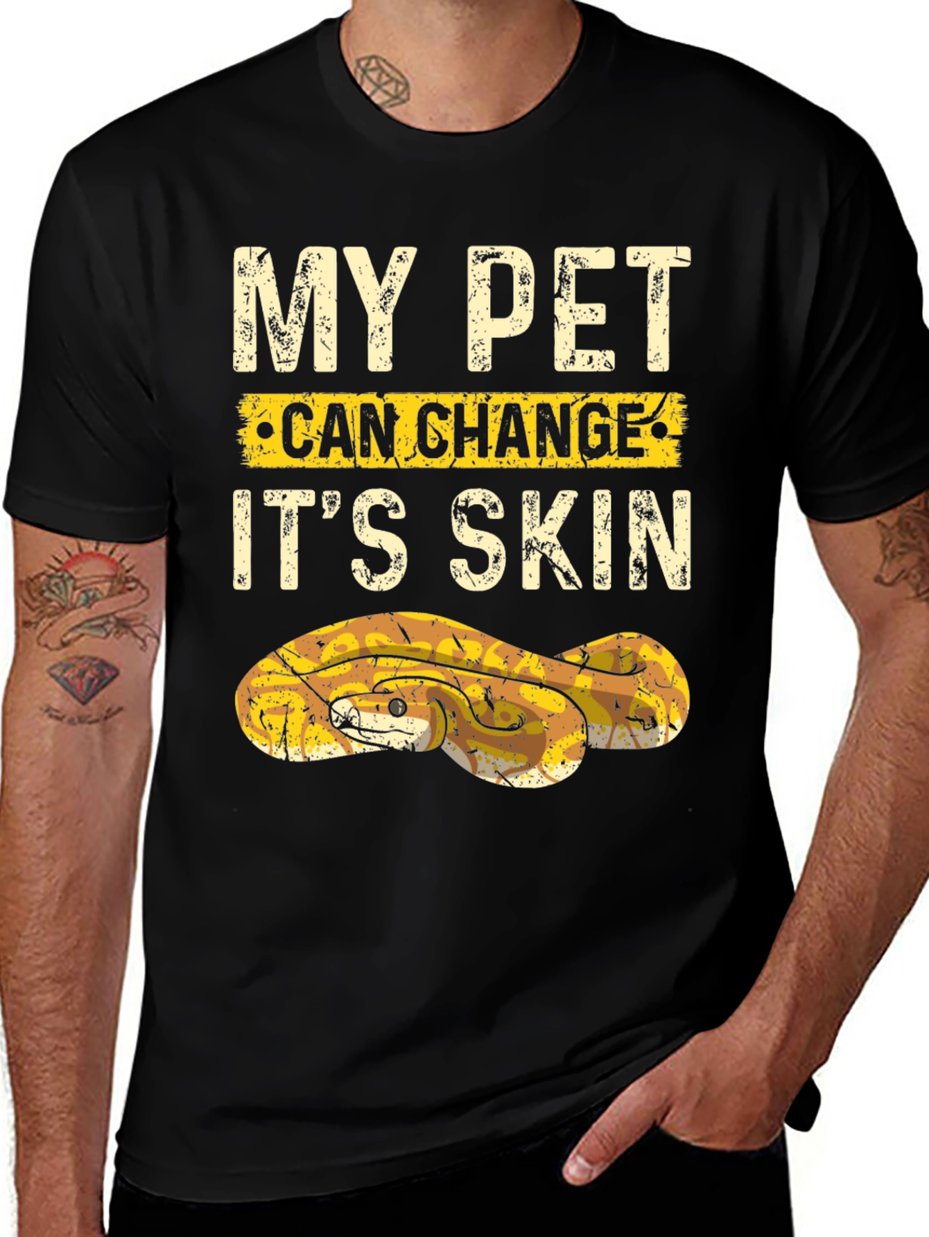 Variant 25 of My Pet Can Change Its Skin Snake T-Shirt