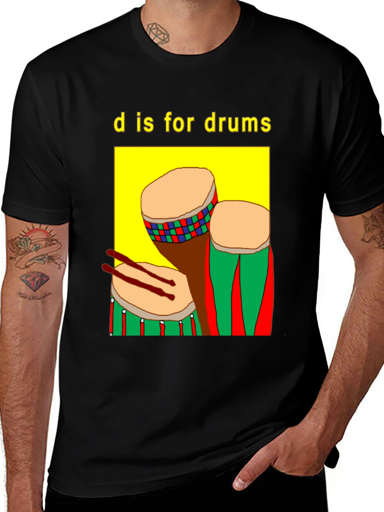 Variant 14 of D is for Drums Graphic Tee