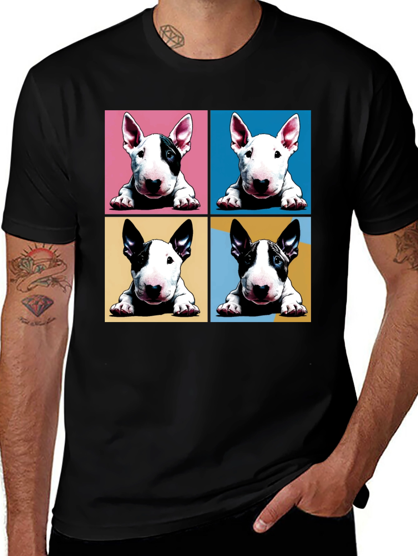 Pop Art Bull Terrier T-Shirt