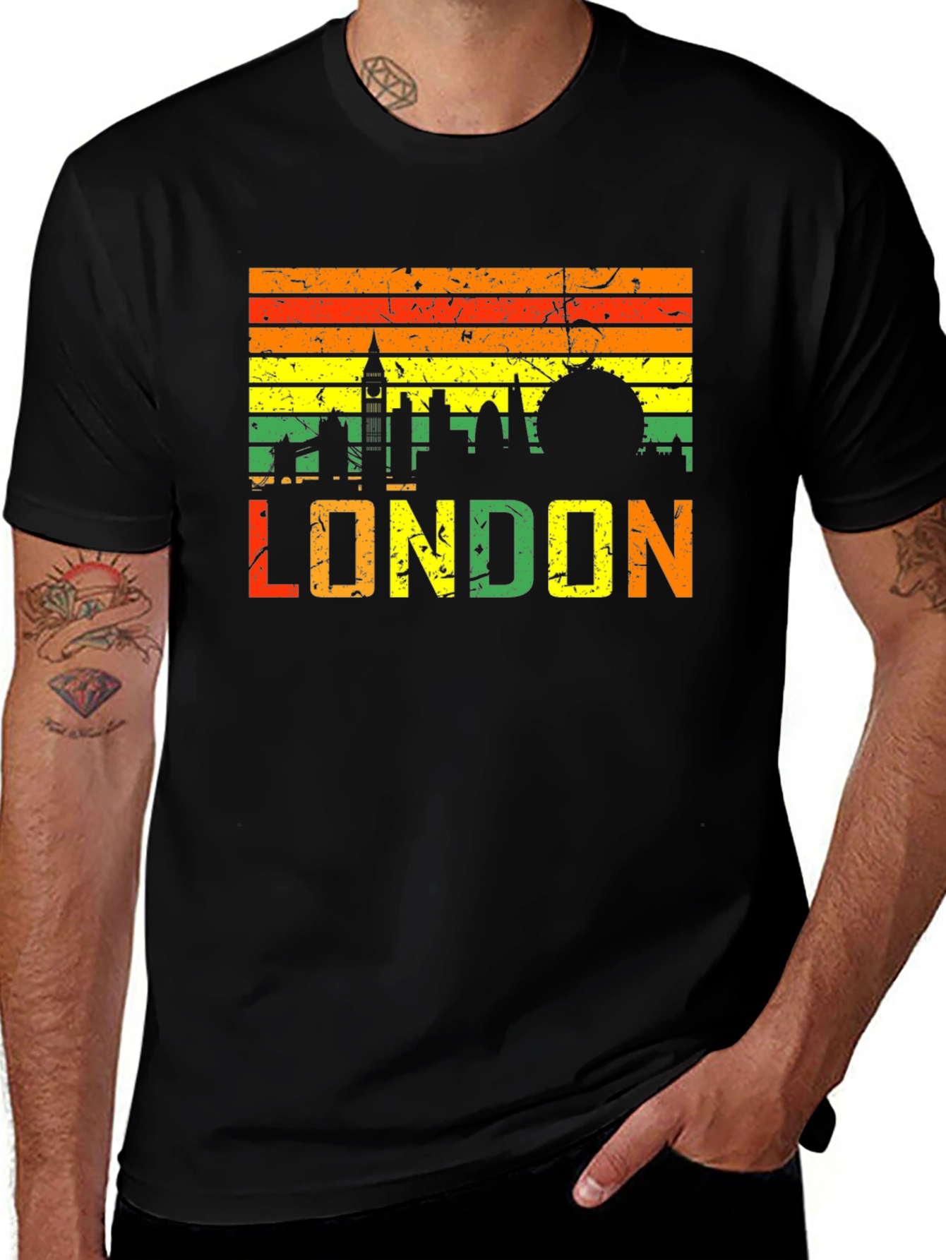 Variant 6 of London Skyline Retro T-Shirt