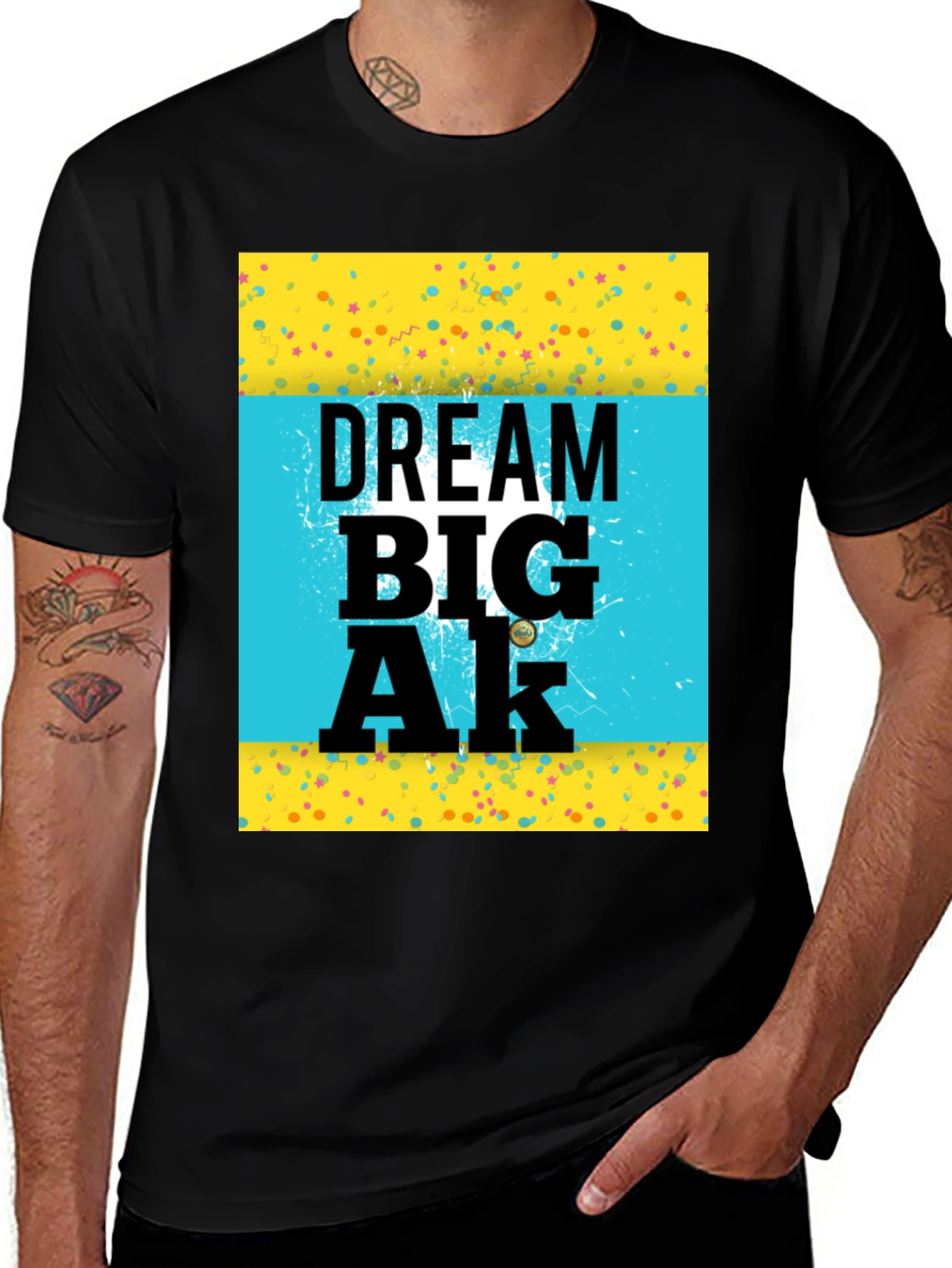 Variant 28 of Dream Big Tee - Graphic Print Crew Neck