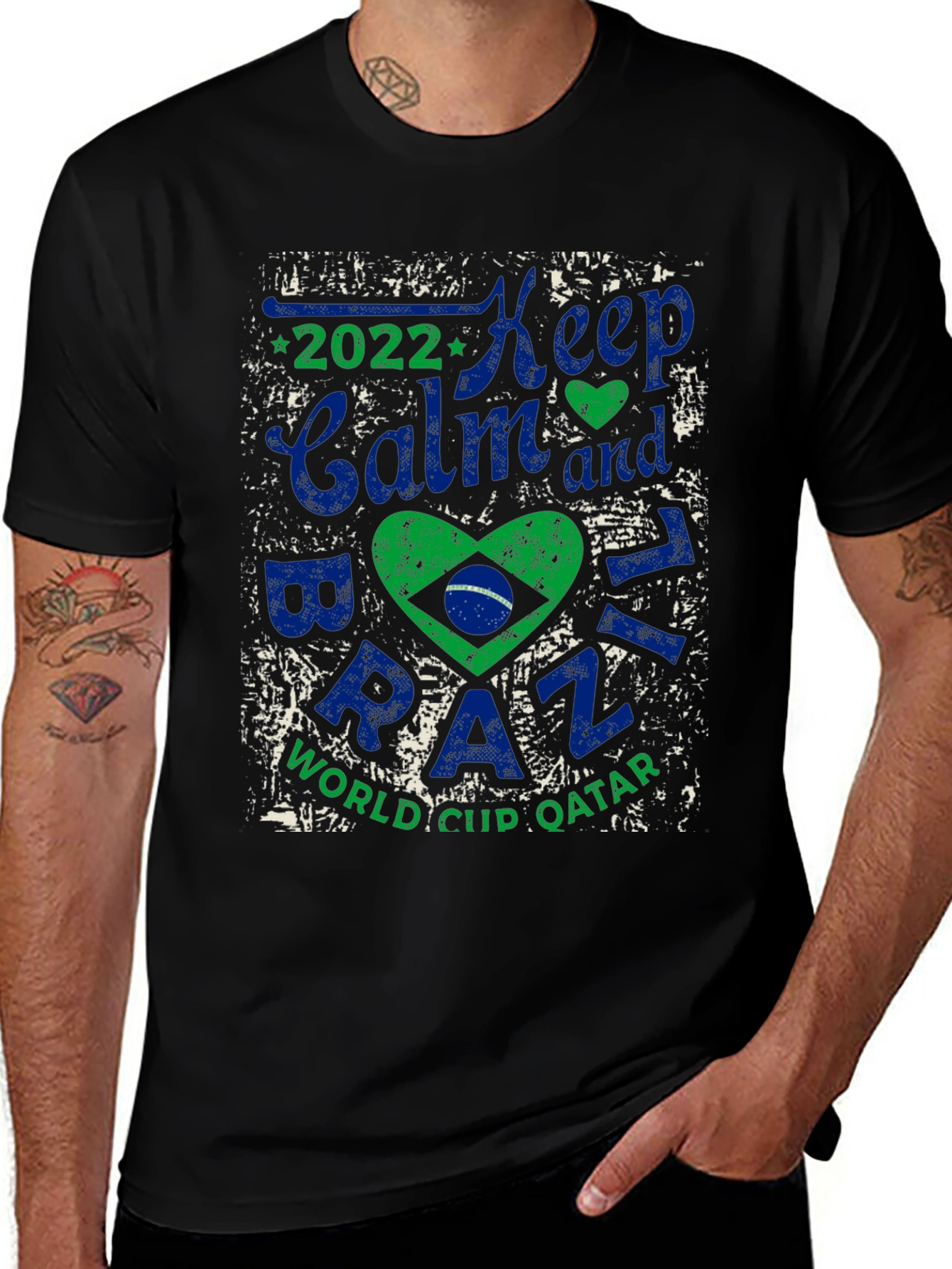 Keep Calm Brazil 2022 World Cup T-Shirt