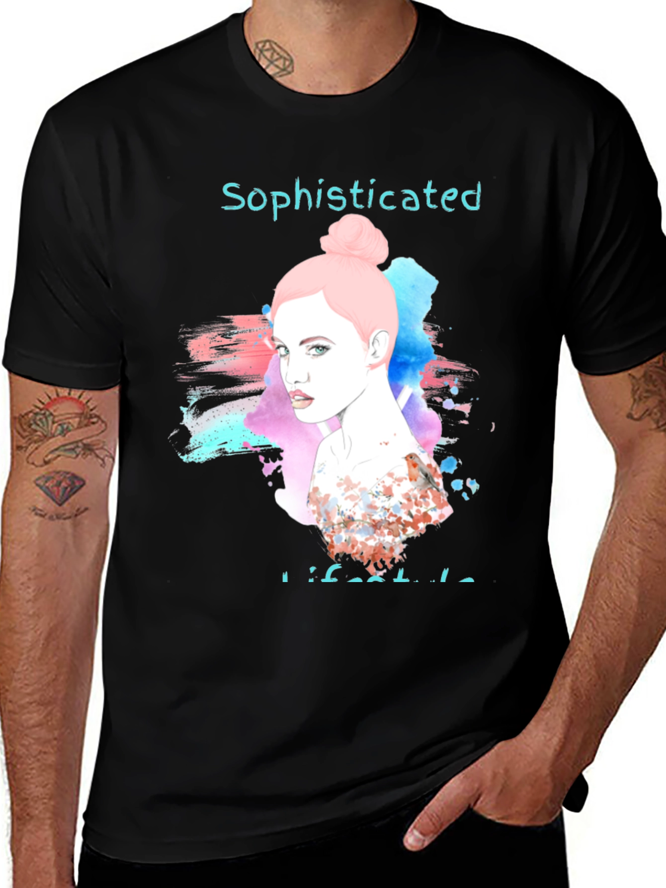Variant 14 of Sophisticated Women's Graphic T-Shirt