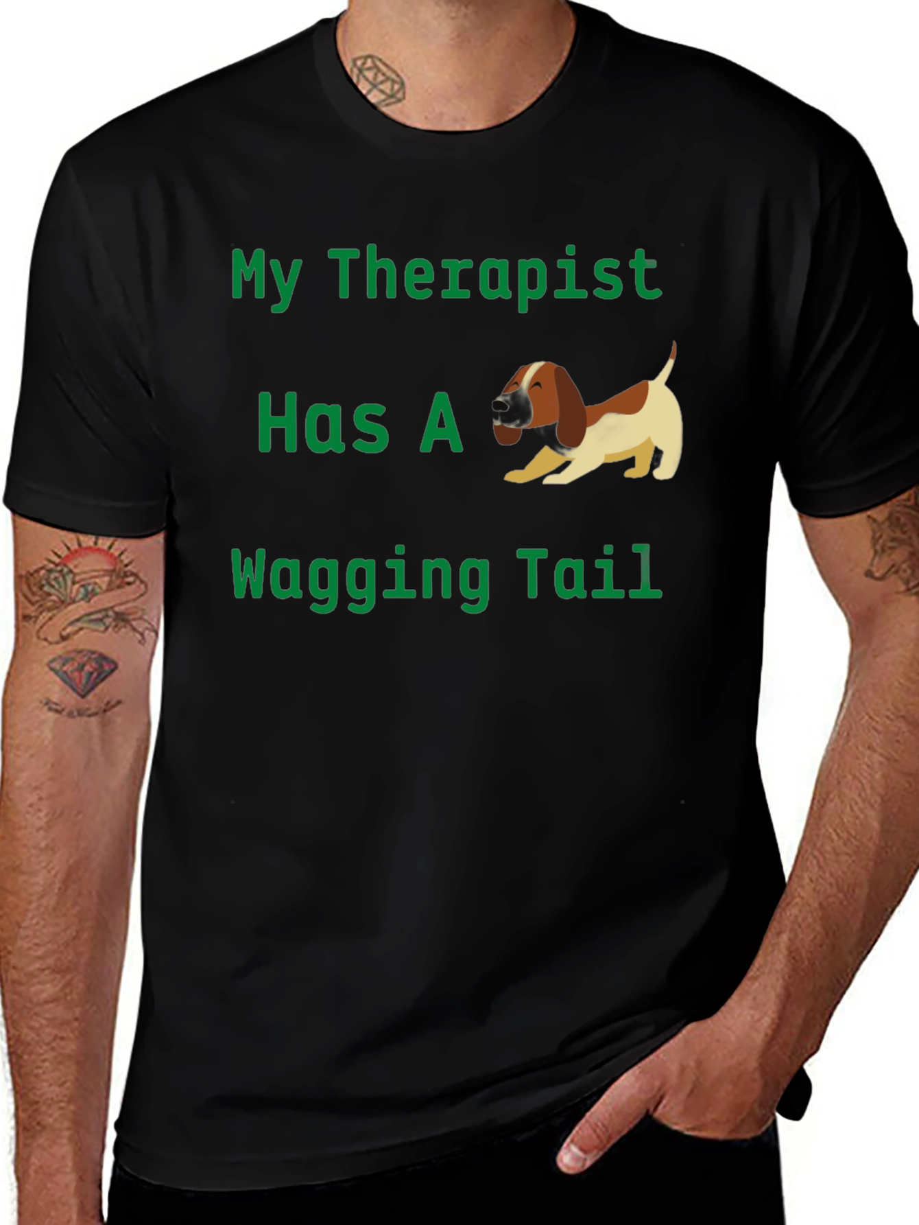 Variant 28 of My Therapist Dog T-Shirt Funny Pet Lover Tee