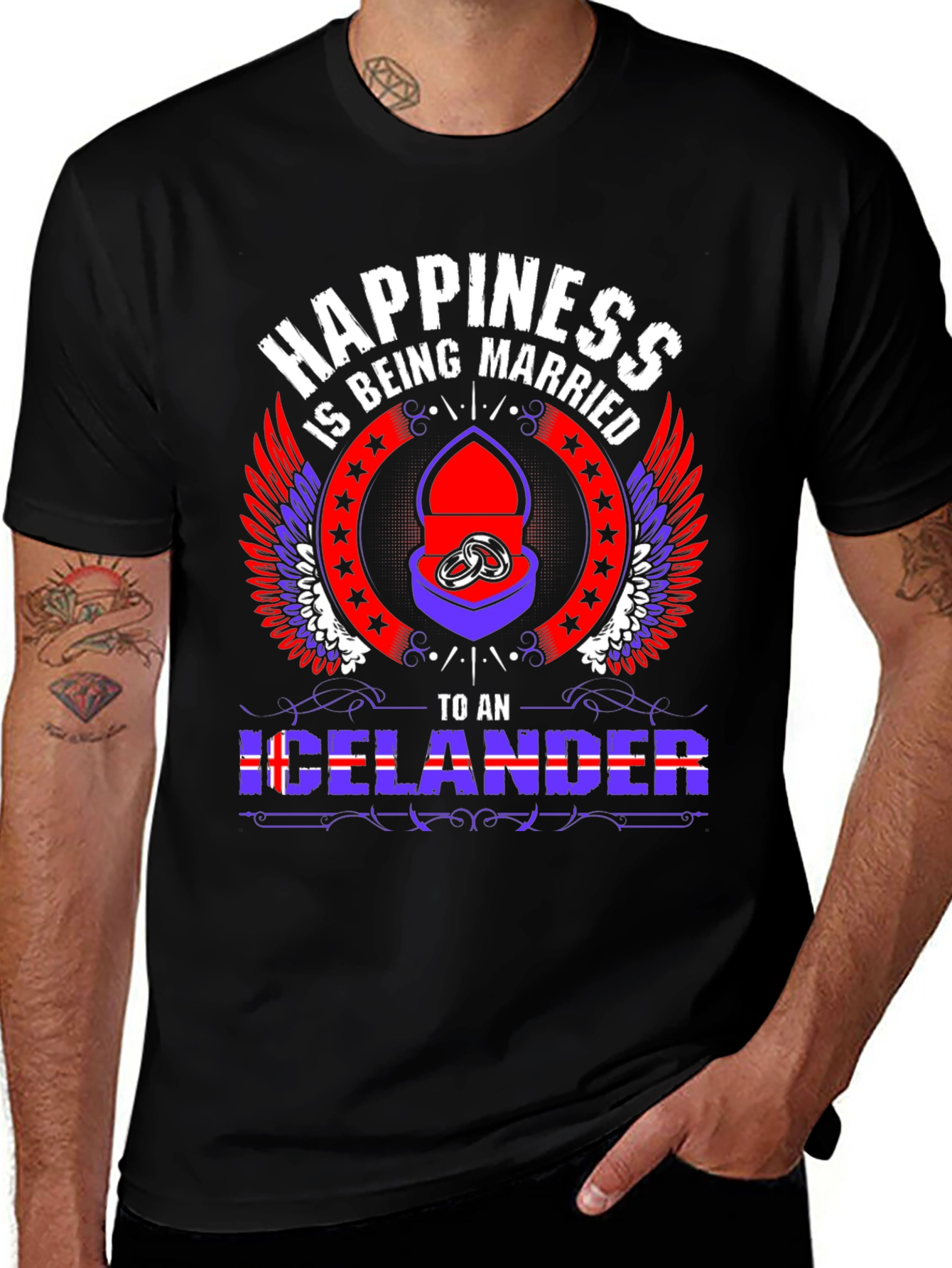 Happiness is Being Married to an Icelander T-Shirt