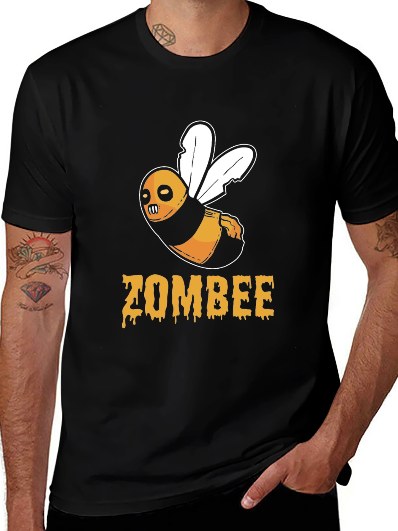 Variant 2 of Zombee T-Shirt - Funny Zombie Bee Graphic Tee