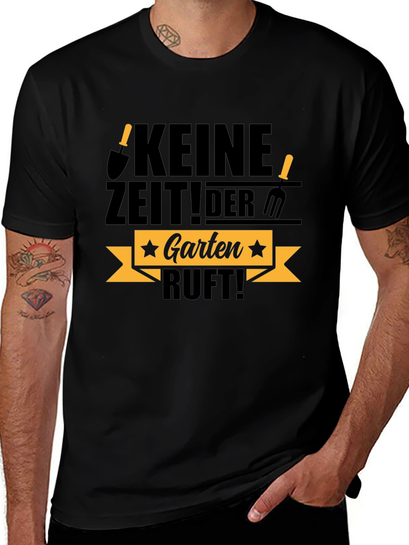 Variant 8 of Keine Zeit! Der Garten Ruft! Black T-Shirt
