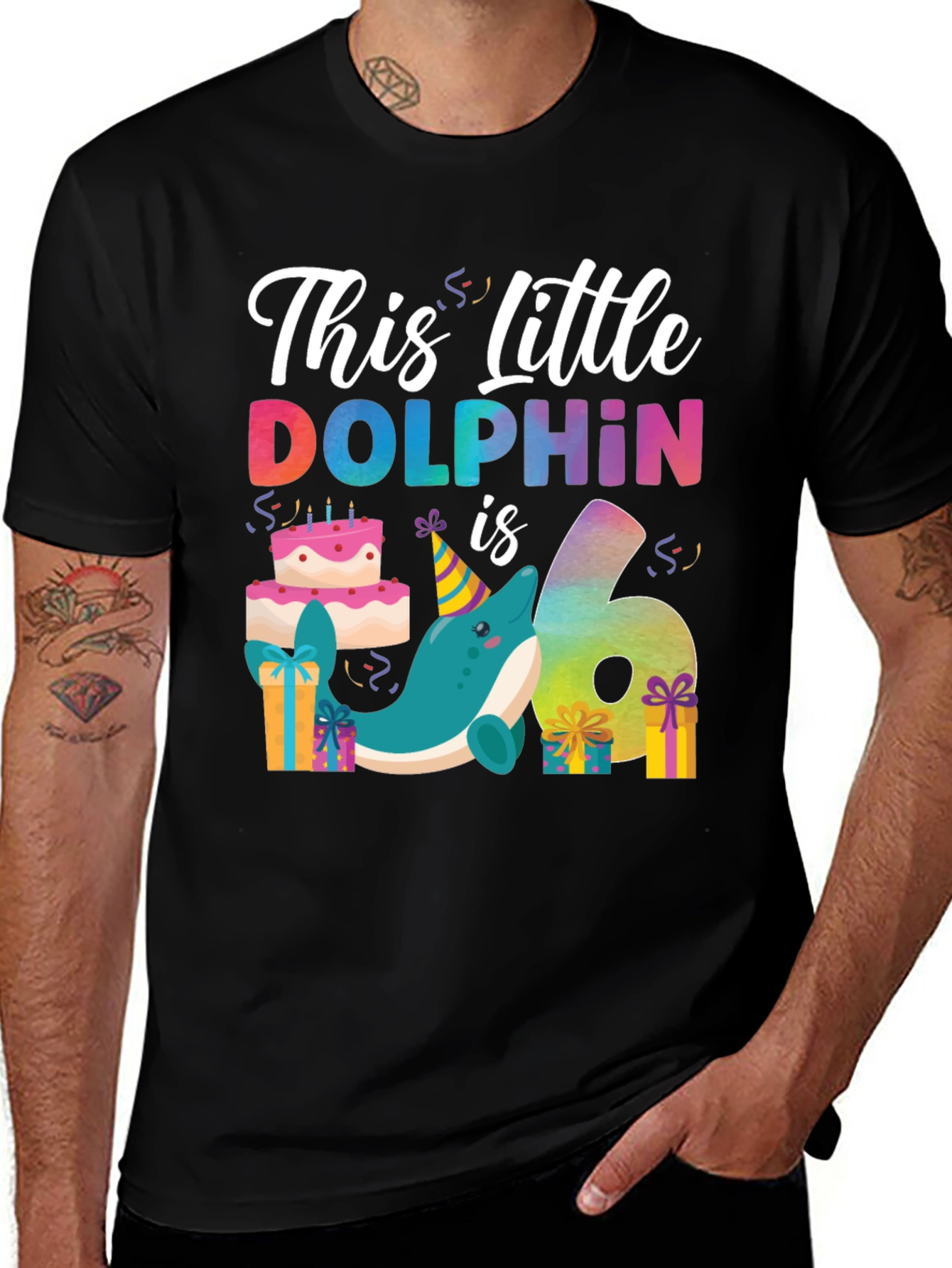 Variant 13 of This Little Dolphin is Six T-Shirt