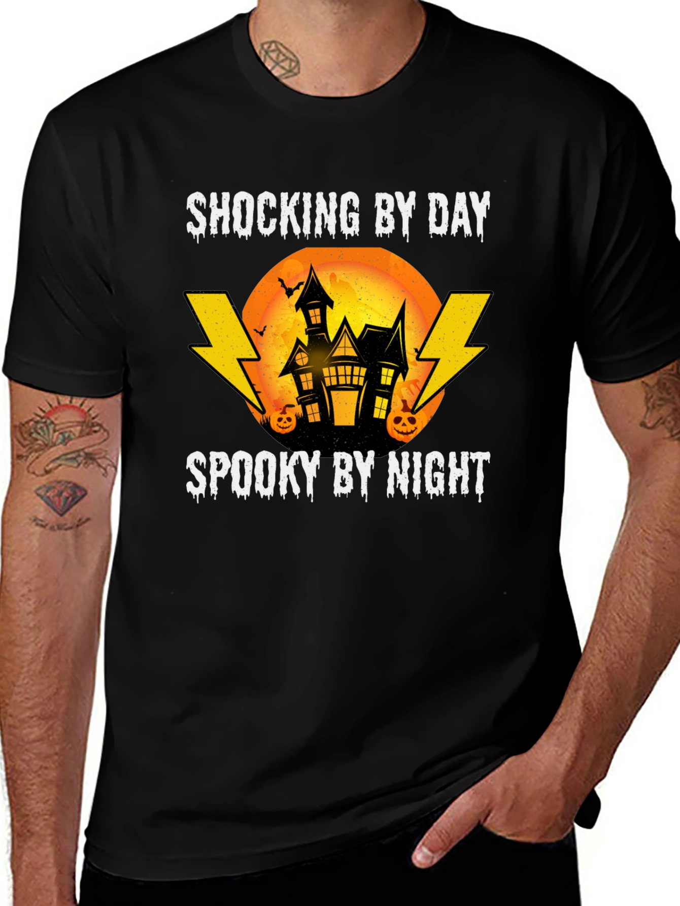 Shocking by Day Spooky by Night Halloween Tee