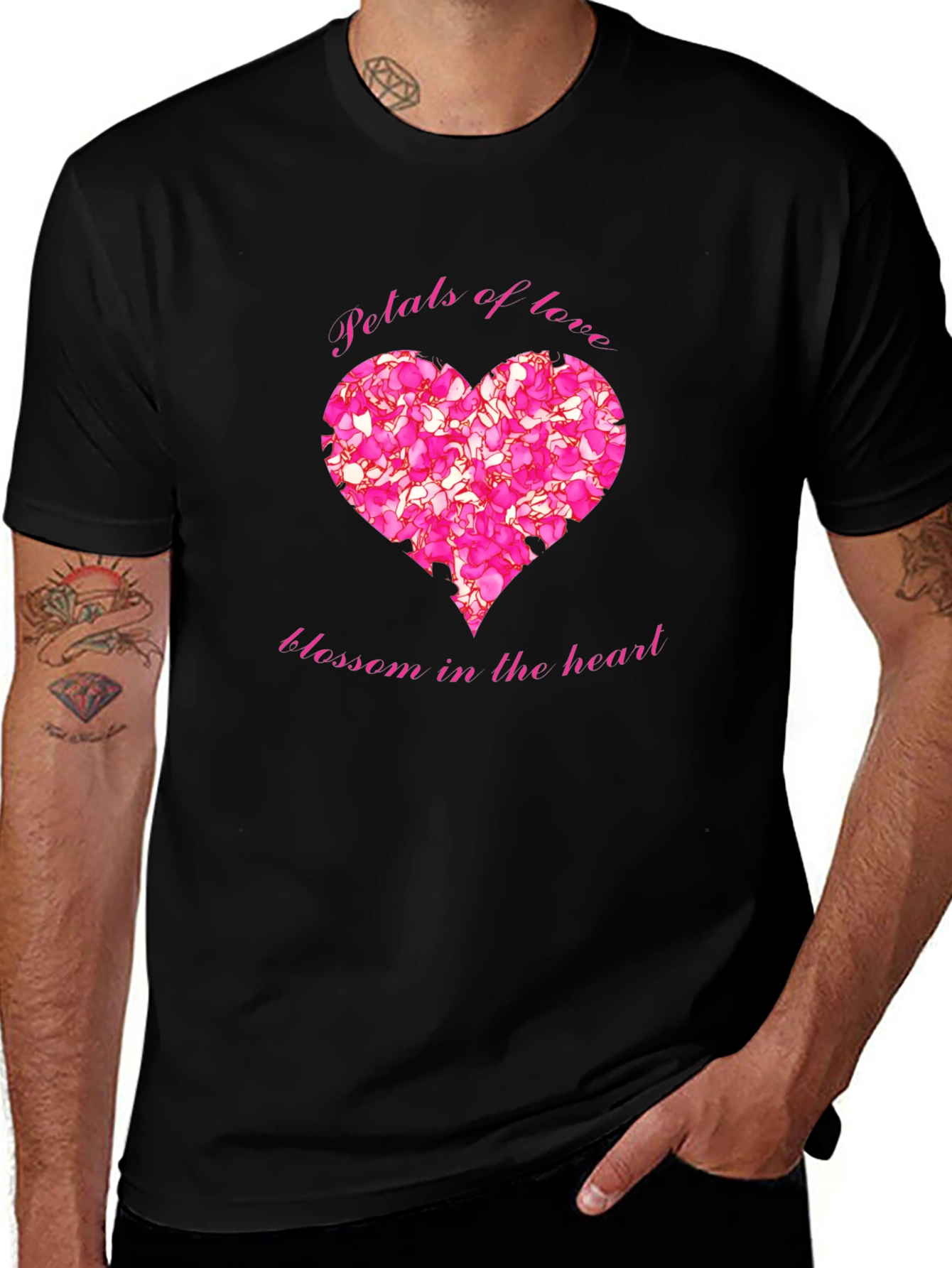 Variant 20 of Petals of Love Blossom Heart T-Shirt