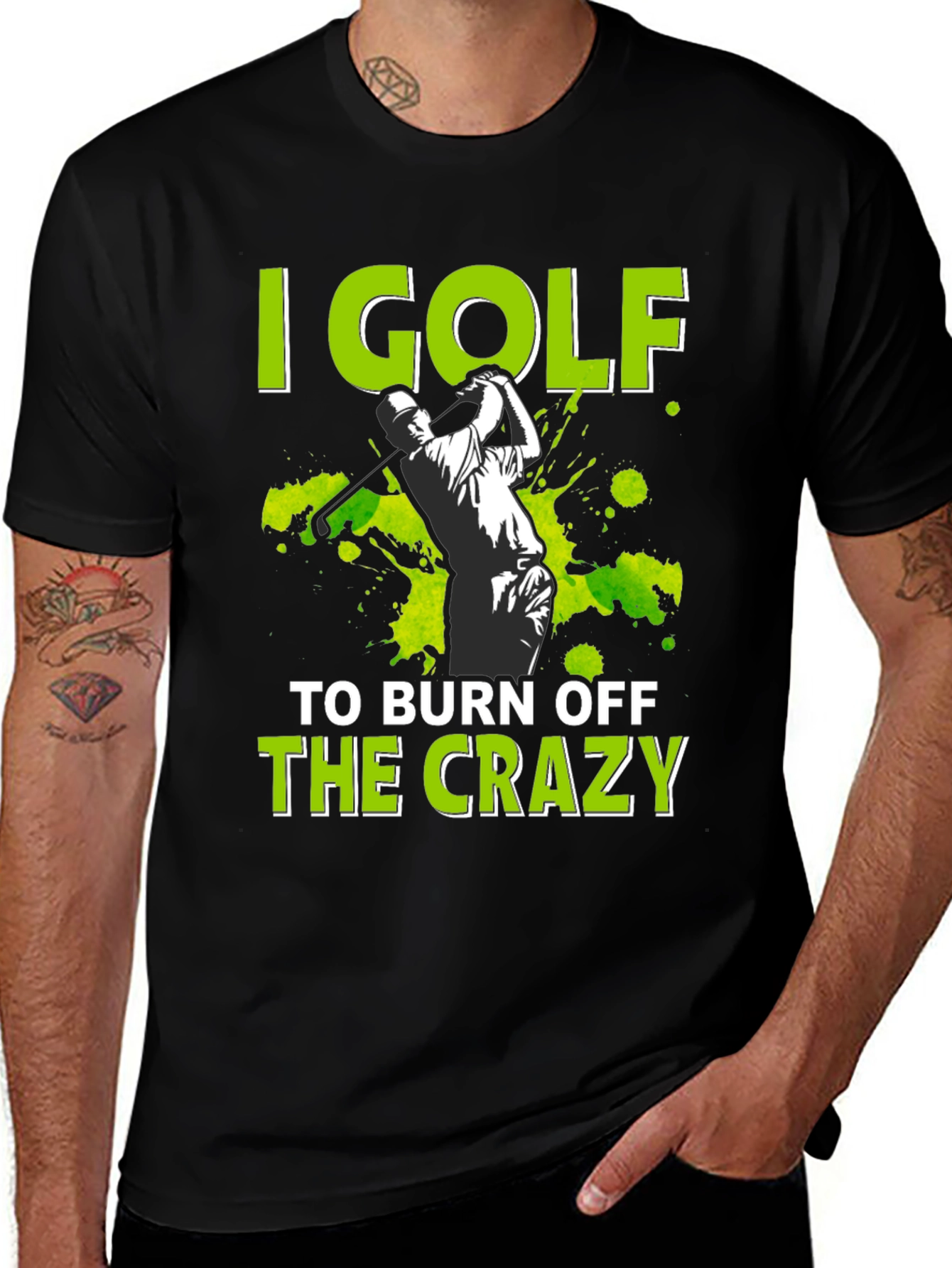 Variant 14 of Golf Burn Off Crazy Graphic Tee