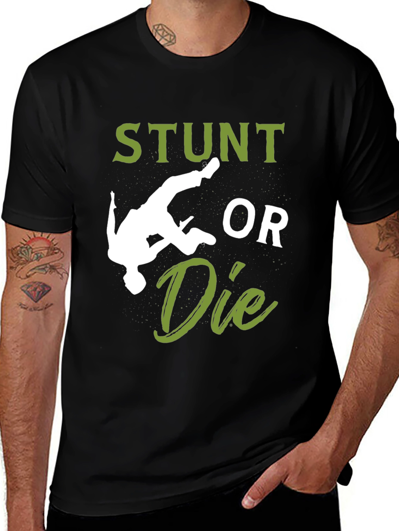 Variant 27 of Stunt or Die Graphic T-Shirt - Extreme Sports Apparel
